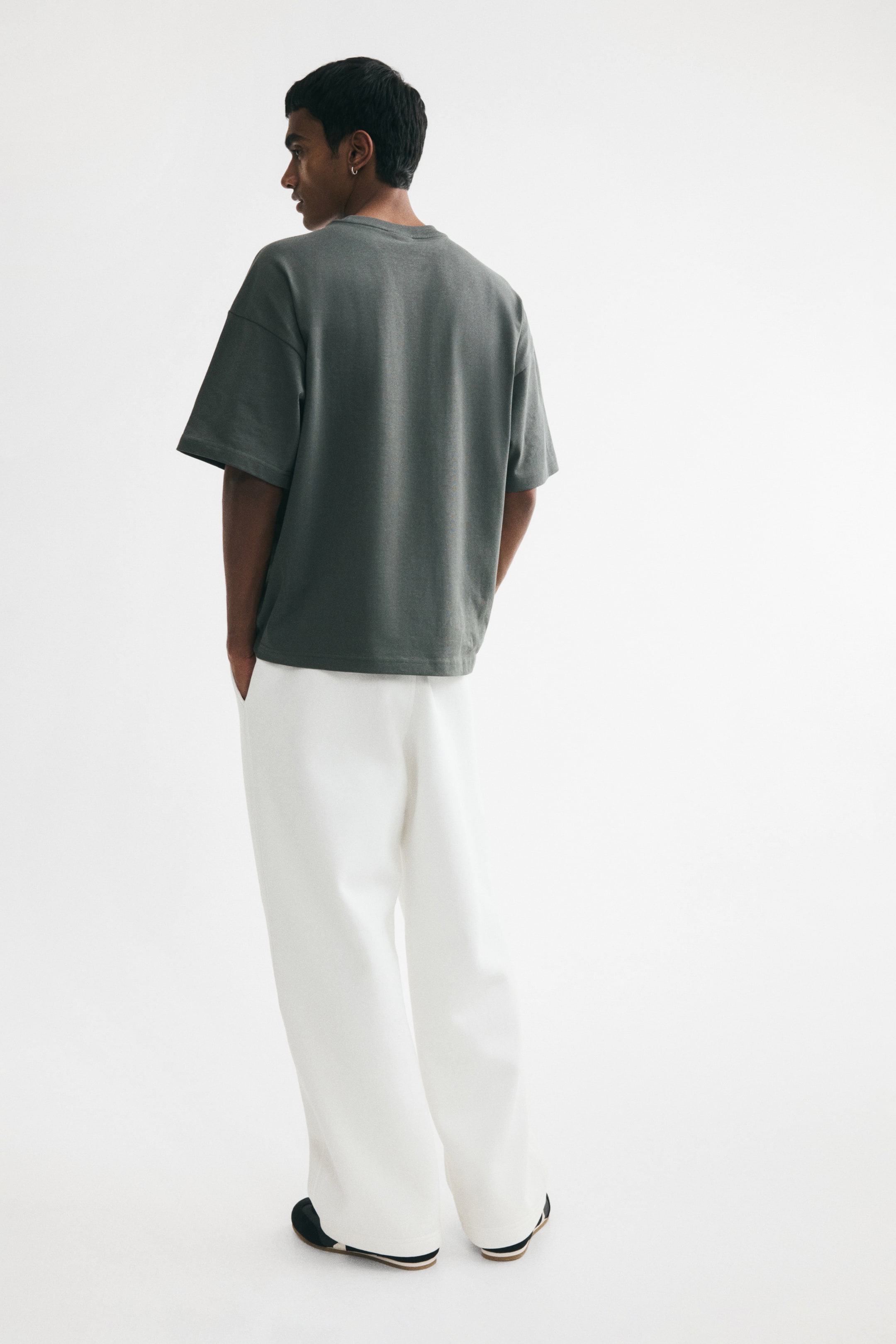 Pantalon en molleton ample