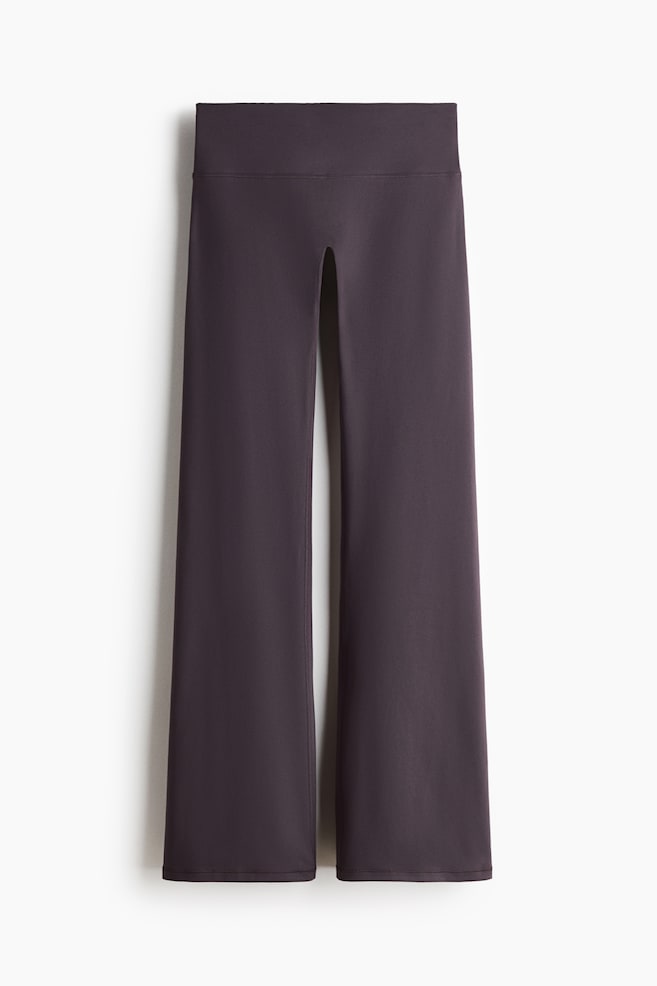 Low Waist Sports Leggings with SoftMove™ - Plum/Black - 1