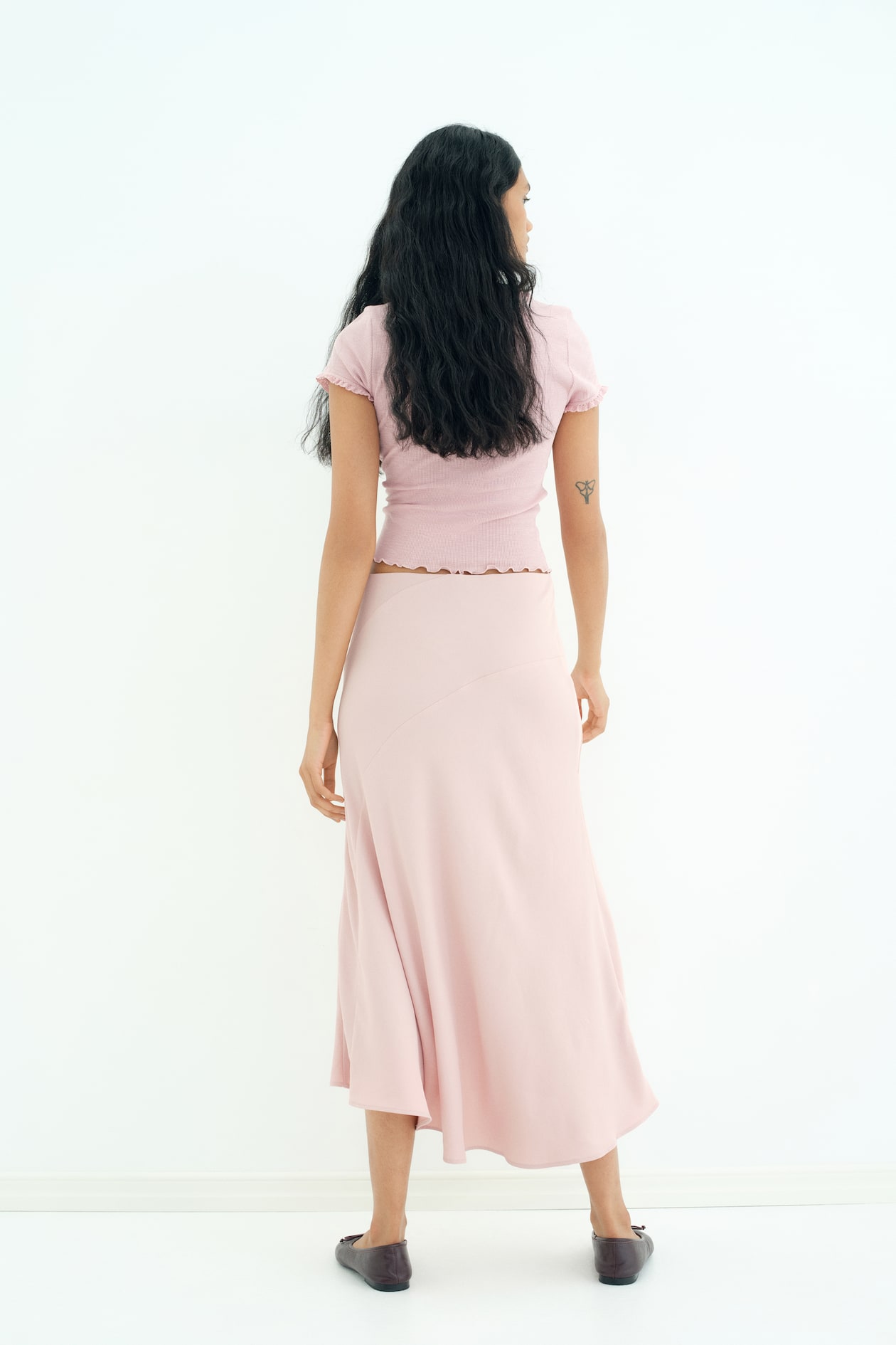 Asymmetric Midi Skirt - image 3