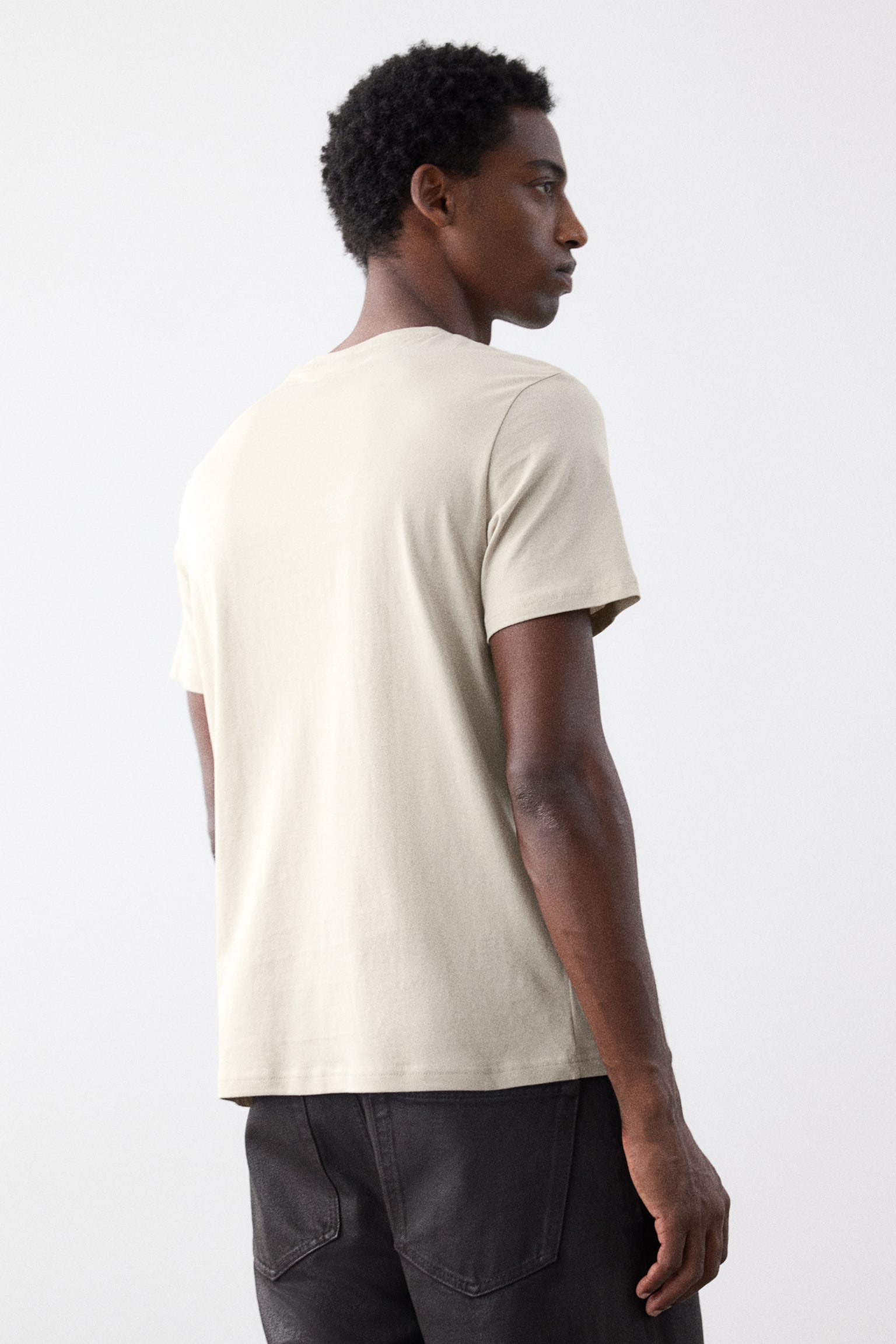 Regular Fit T-shirt - Light beige/Black/Dark blue/Burgundy/Dark grey/Forest green/Grey marl/Light beige/Dark brown/Black marl/Light green/Turquoise/Light green/Pink/Dark aubergine/White/Khaki green/Blue - 4