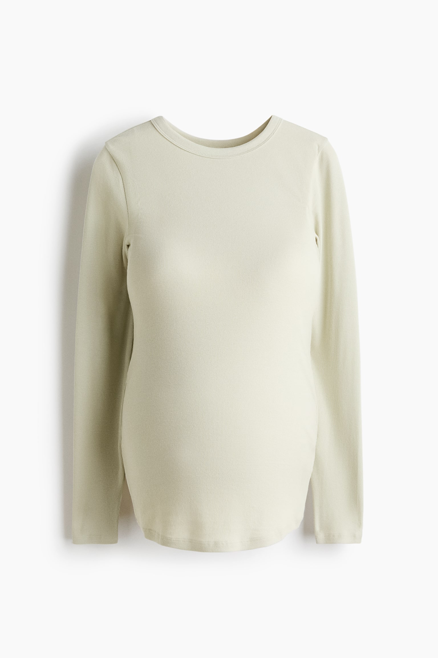 MAMA חולצת ג'רזי ריב - ירוק בהיר/בז' בהיר מלאנז'/שחור/ורוד מאובק - 1