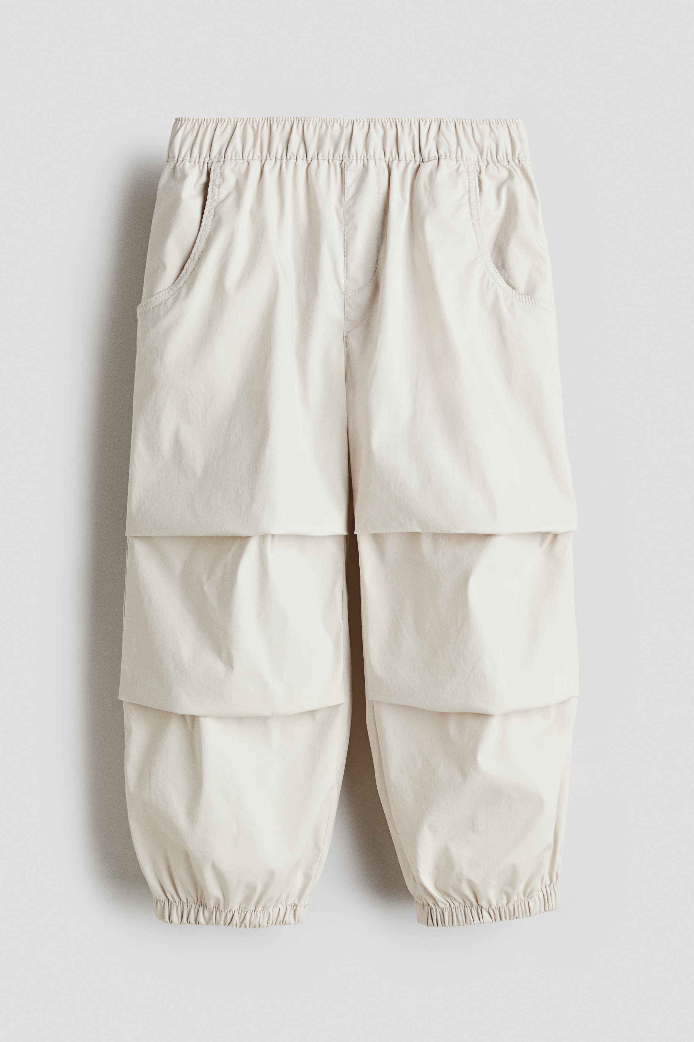 Loose-fit joggers - Light beige/Grey