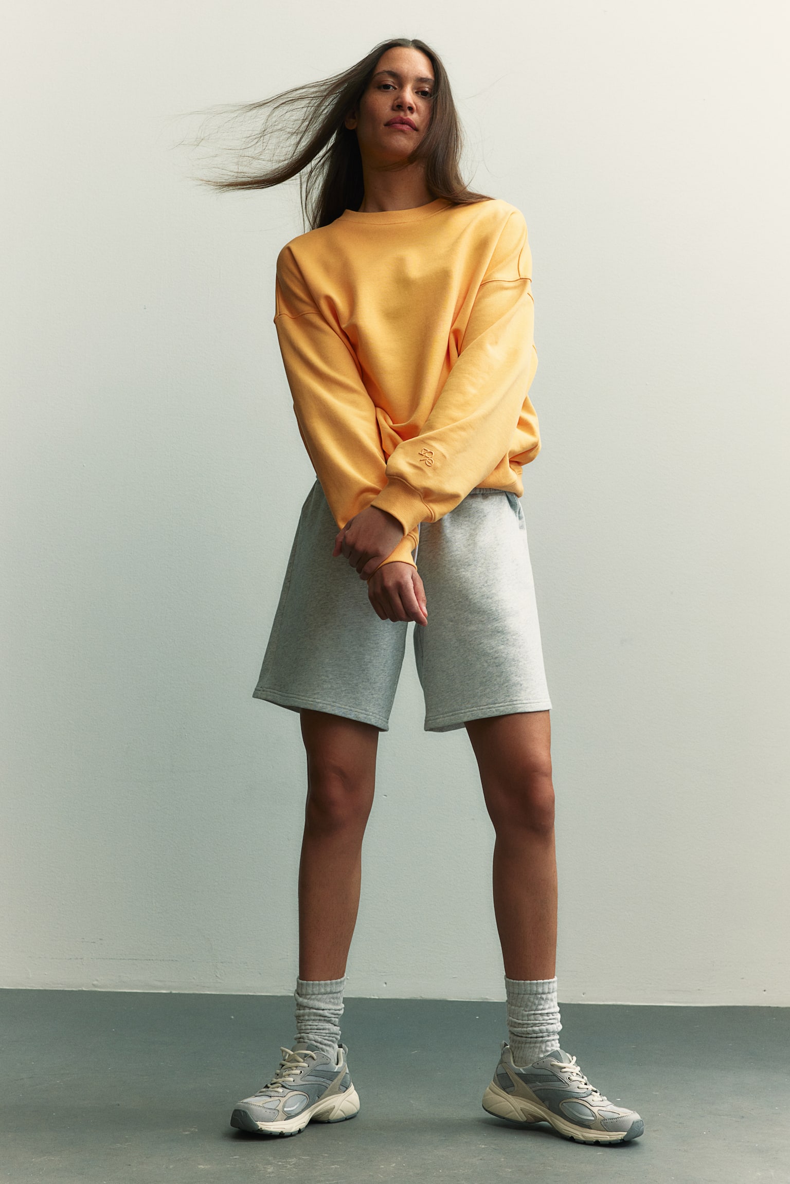 Oversized Activewear Sweater - Yellow orange/Light grey/Balance & Presence/Cream/Khaki green - 1