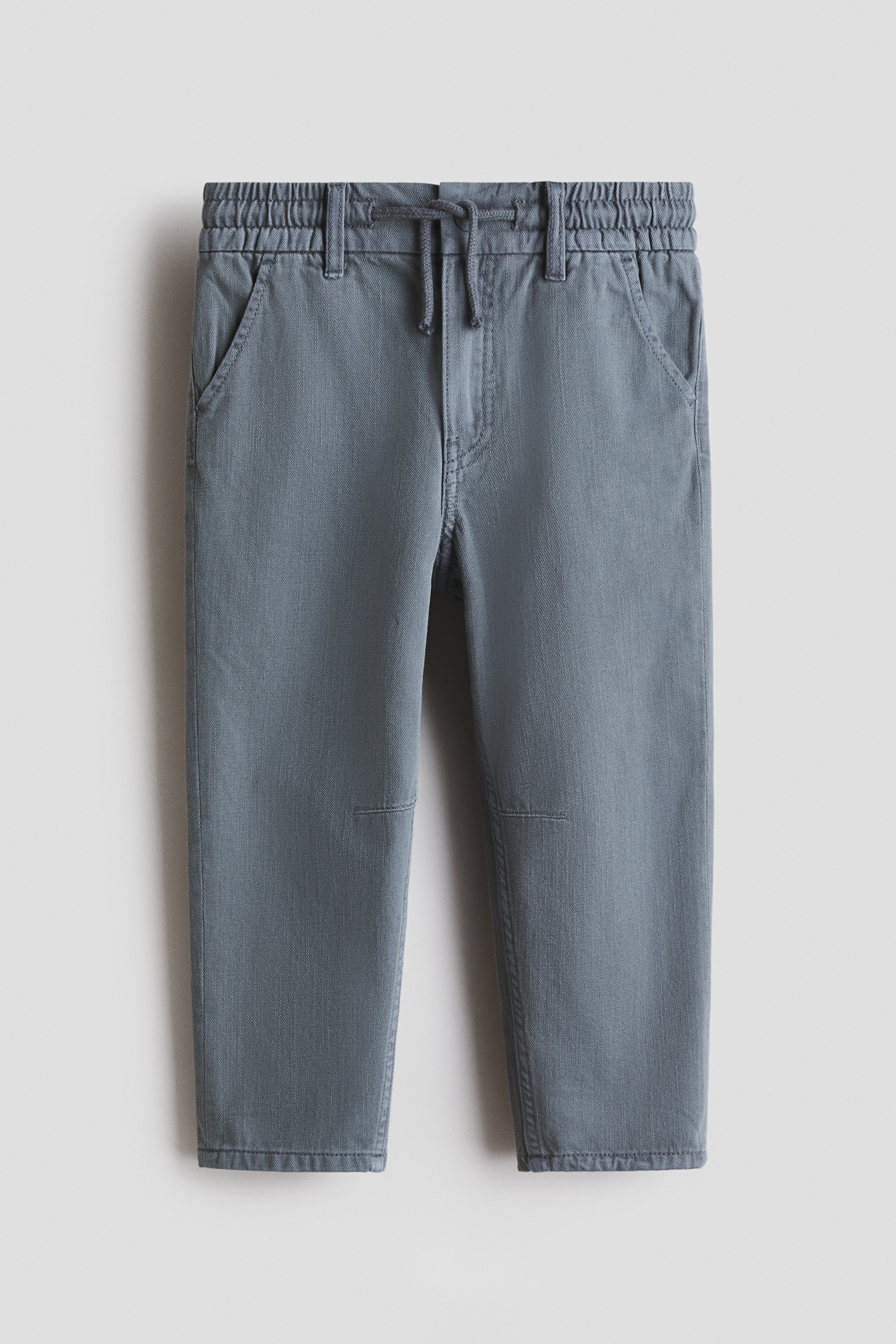 H & M - Washed cotton twill trousers - グレー