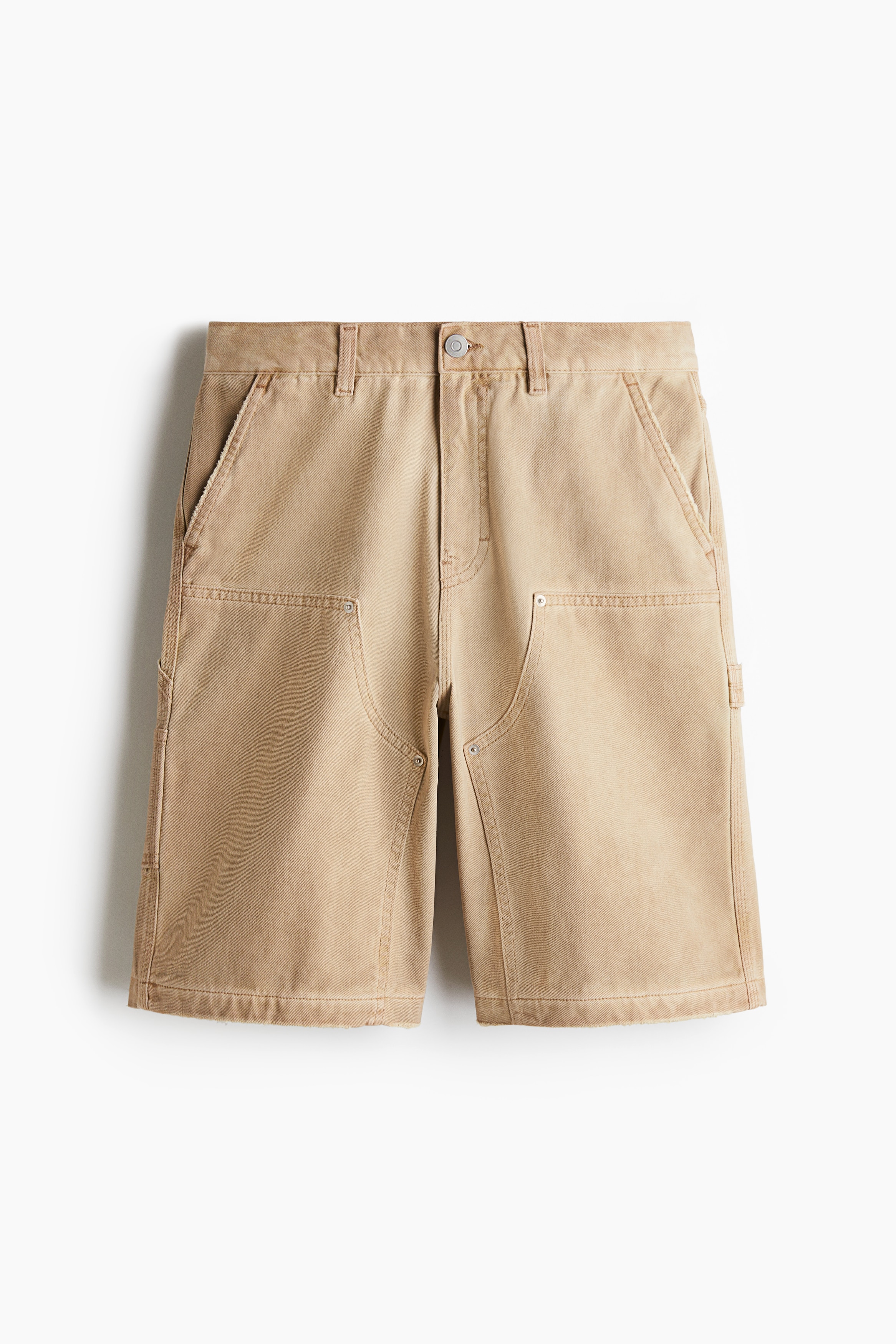 Relaxed Fit Carpenter shorts - Beige/Dark grey