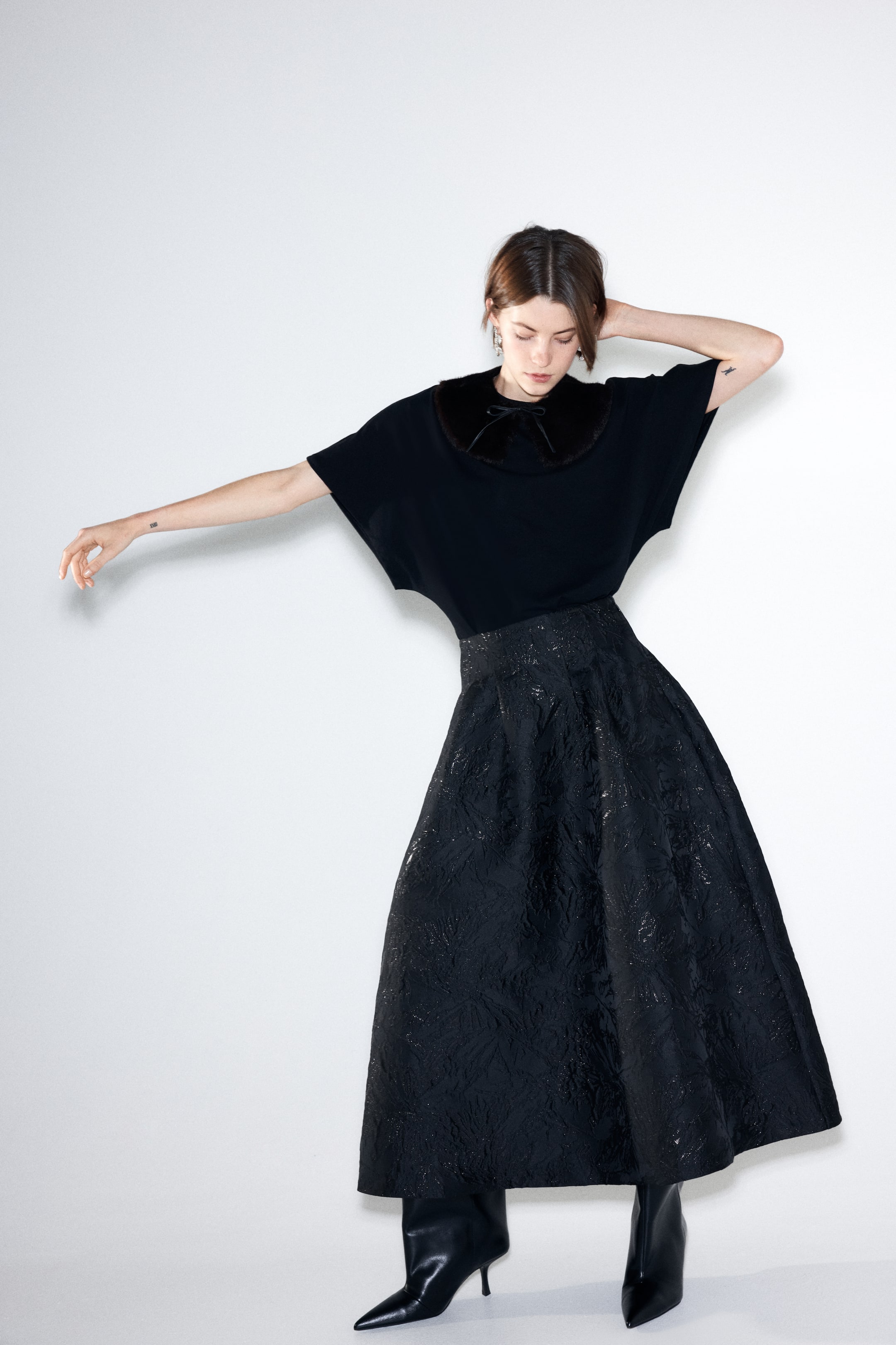 View larger image: Flared Skirt - Black - Ladies | H&M US 2