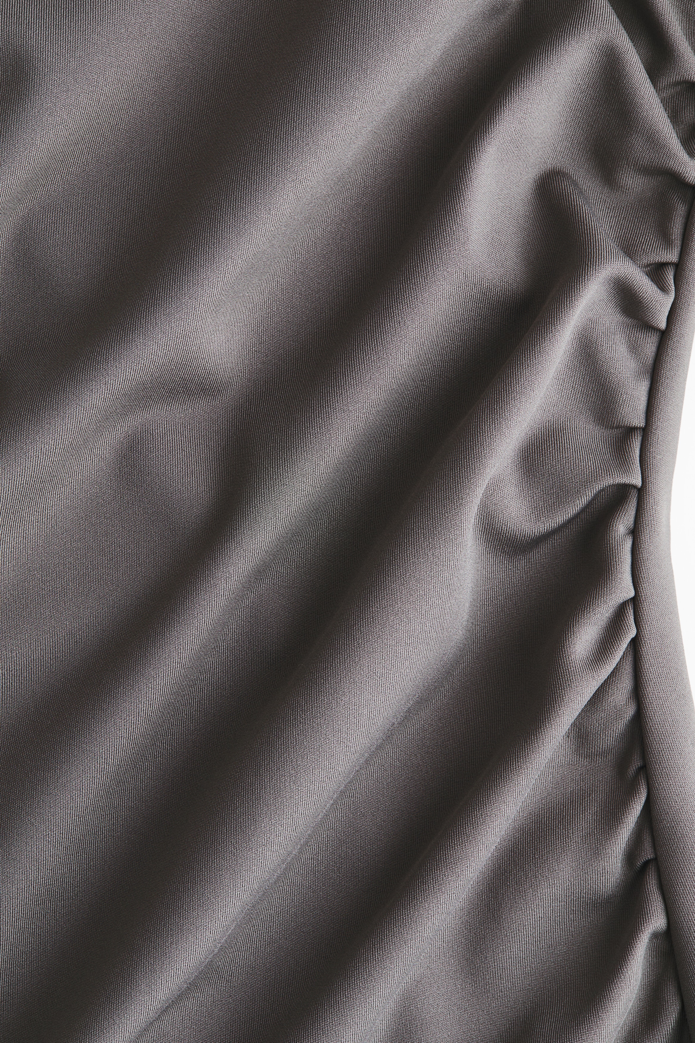 Draped one-shoulder dress