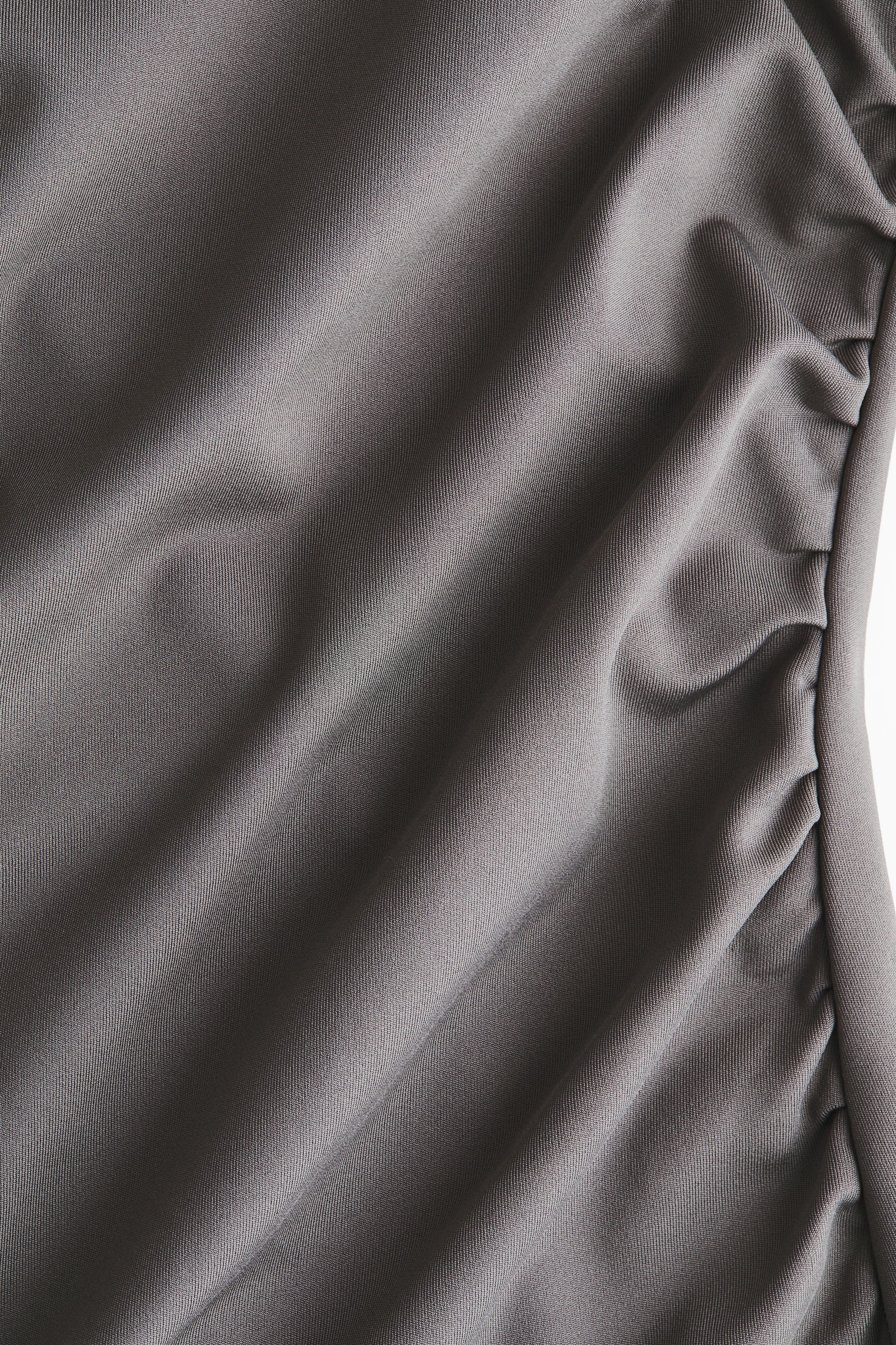 이미지 확대 보기: 원숄더 드레이프 드레스 - 그레이 - 여성 | H&M KR 2