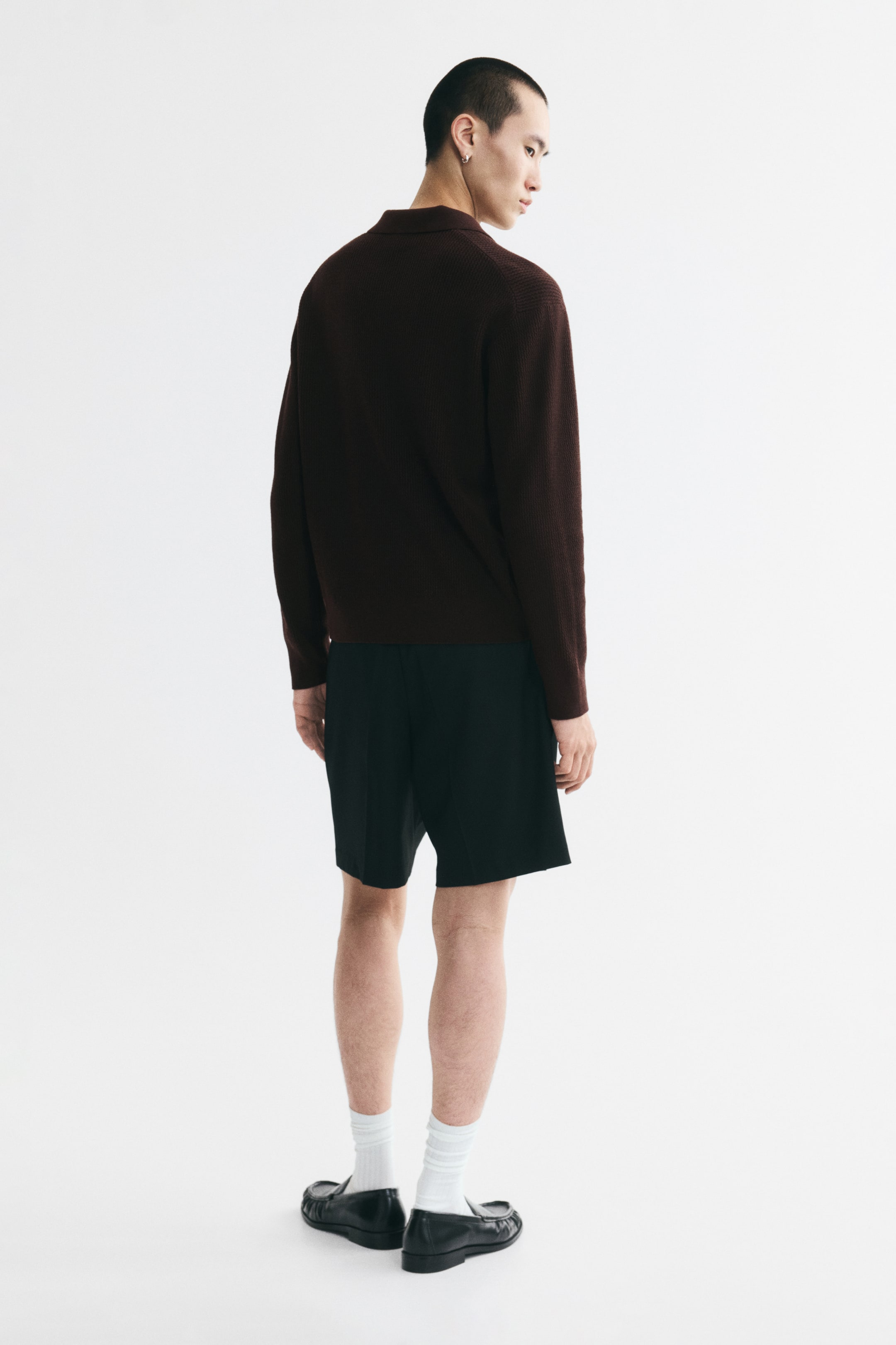 Relaxed-Fit Knit Polo Shirt