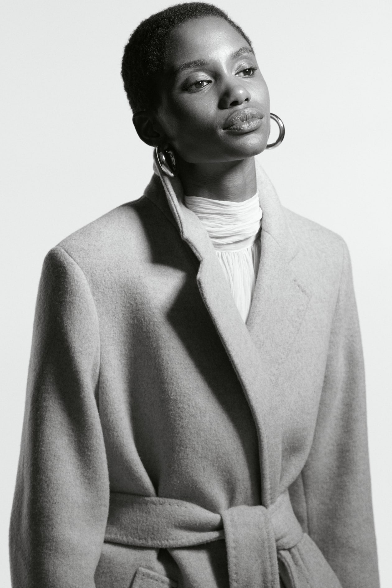 Wool-Blend Tie-Belt Coat - image 3
