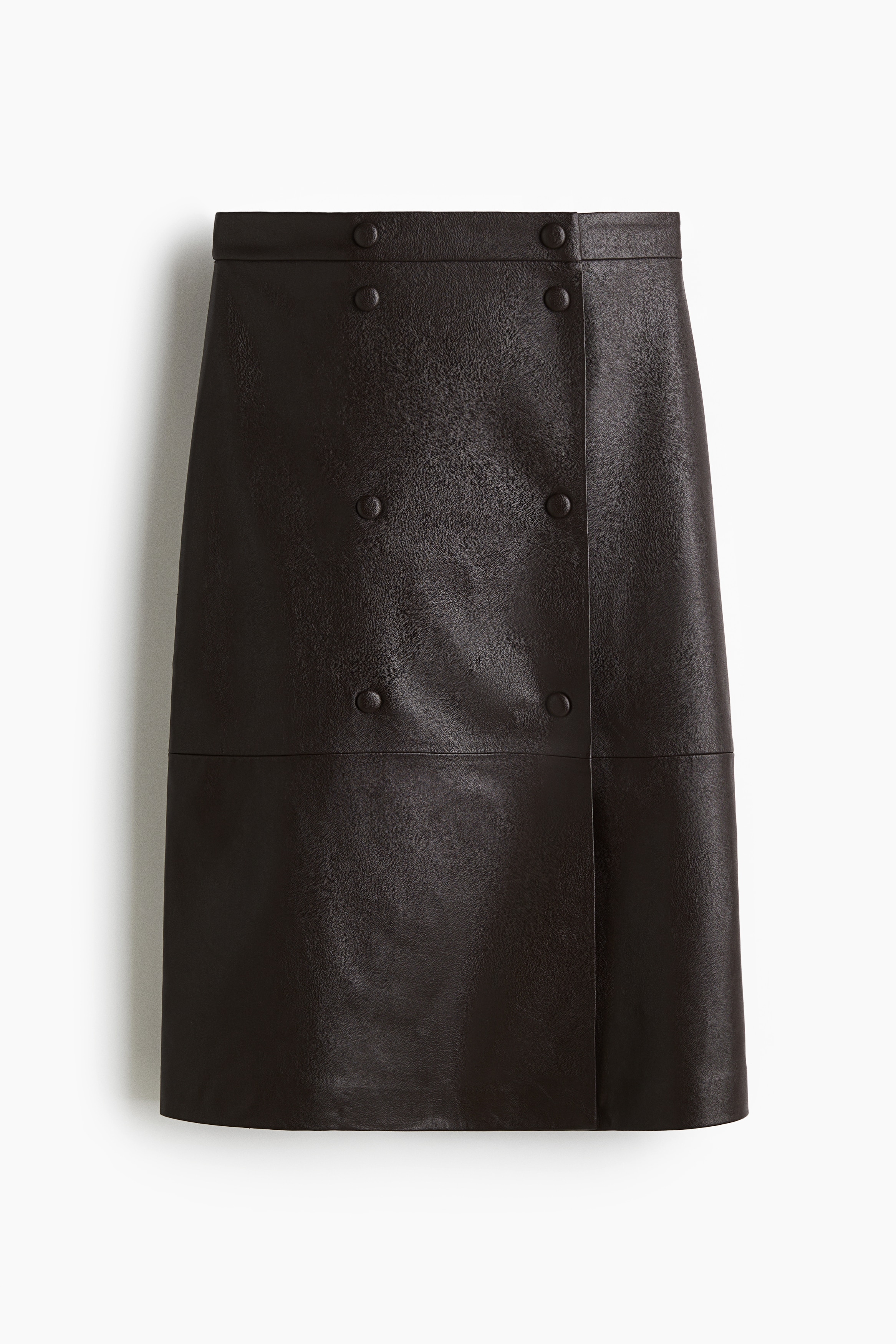 Overslagrok met coating - Donkerbruin