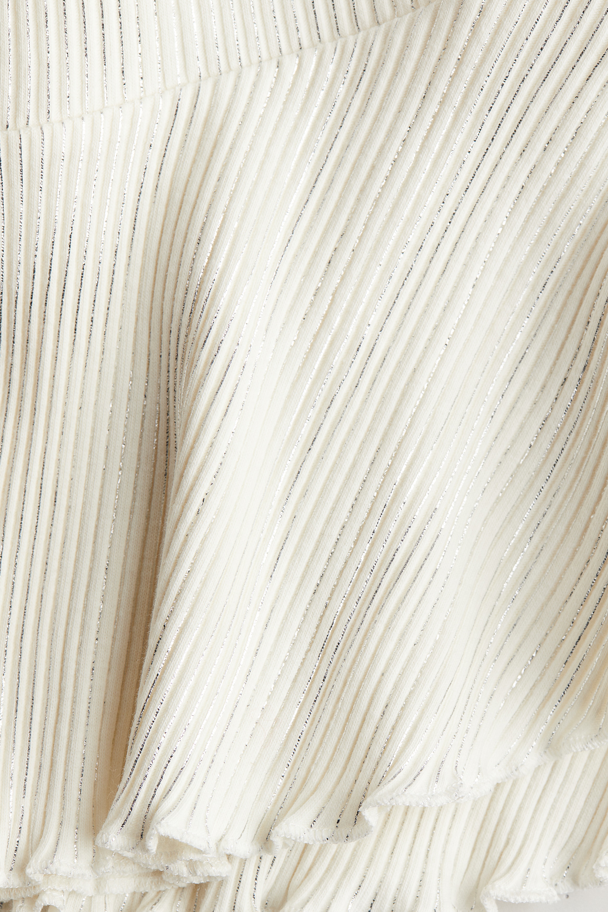 Shimmery Jersey Skirt - White/silver-colored - Kids | H&M US