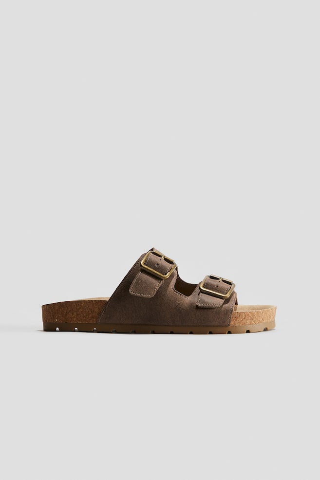 Sandalen mit zwei Riemen - Braun - 1