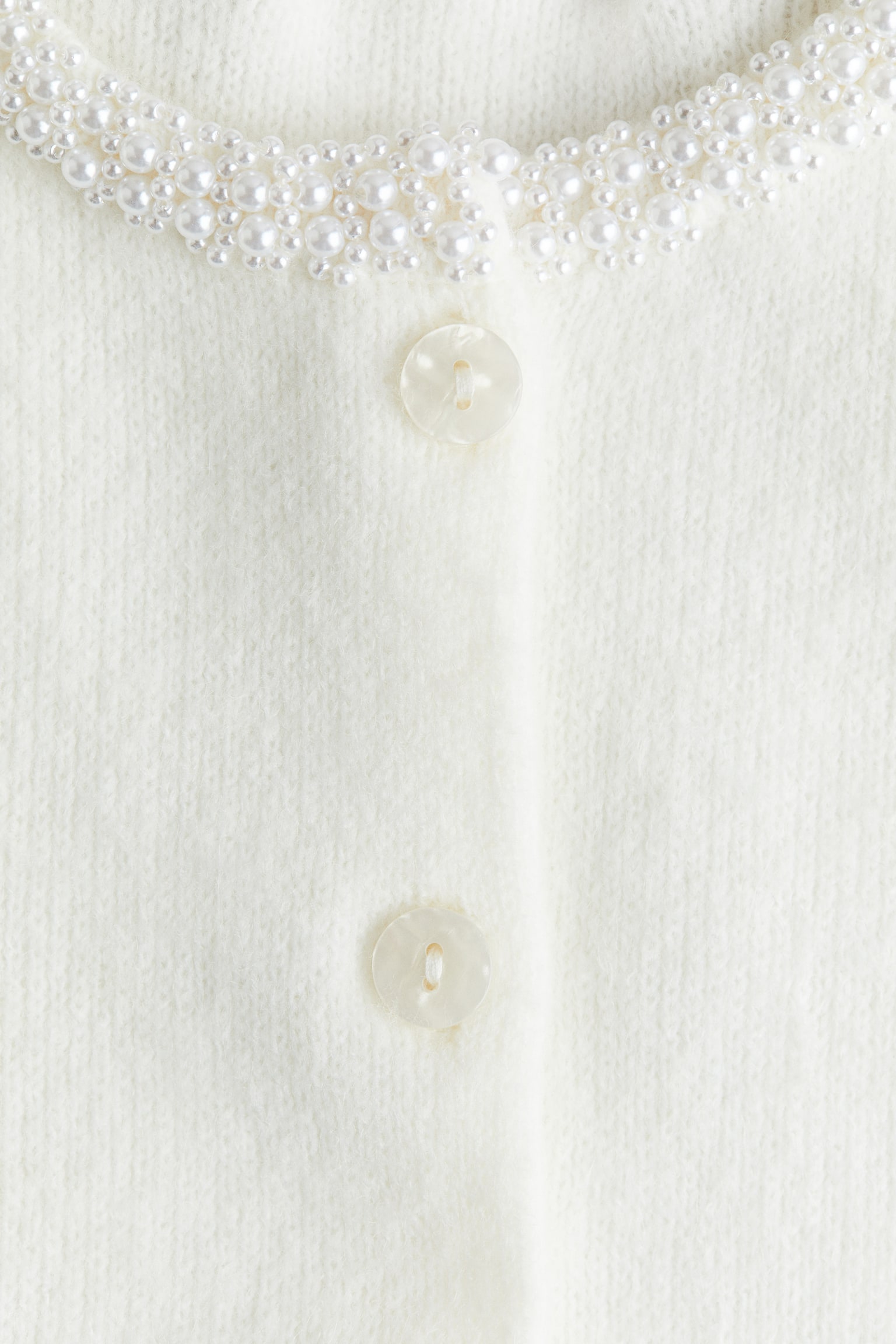 Детский кардиган H&M Bead-Detail, цвет: Белый — фото 5