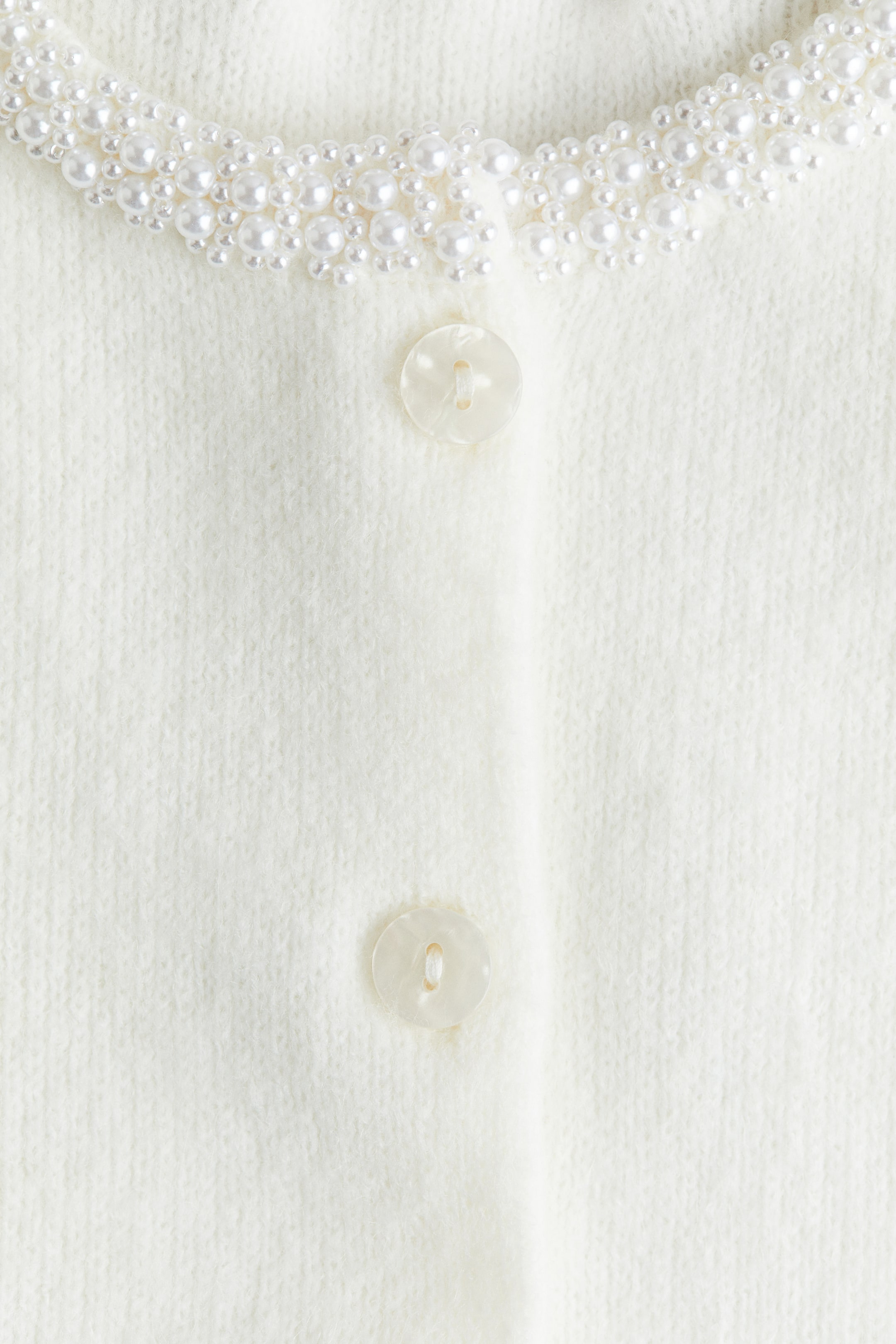 View larger image: Bead-detail cardigan - White - Kids | H&M 5