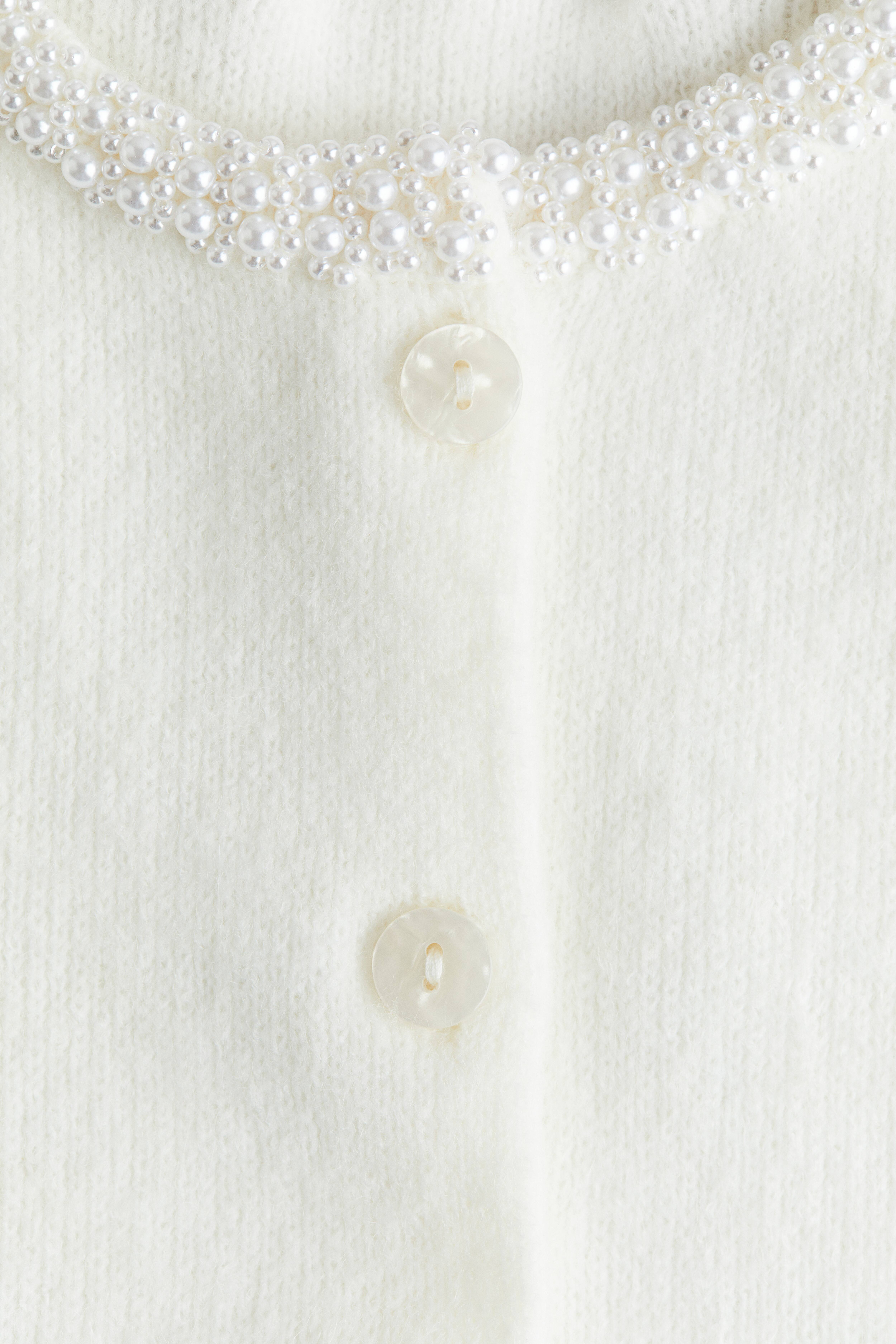 Bead-Detail Cardigan