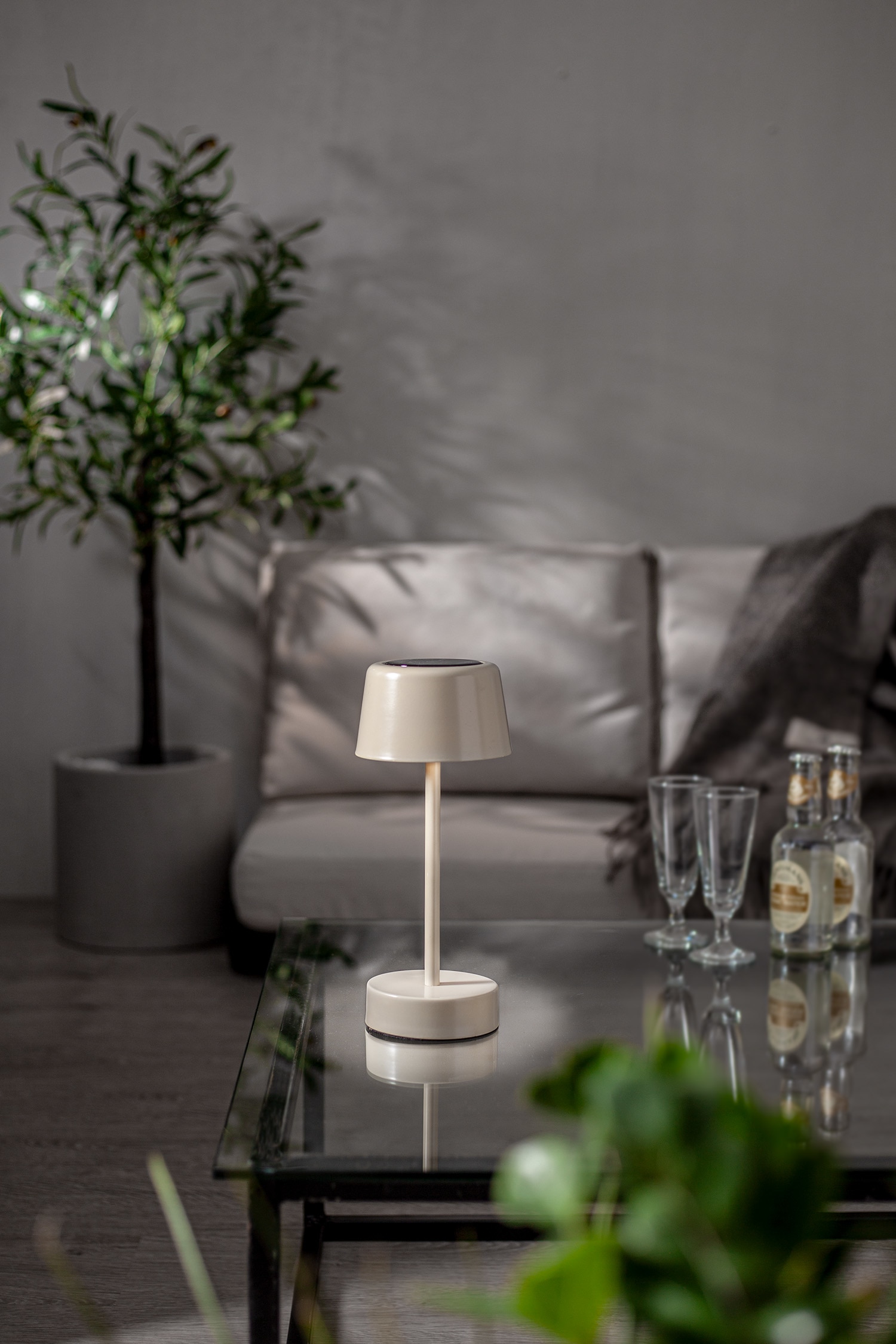 Aurinkokennovalaisin Solei - Beige/Sininen