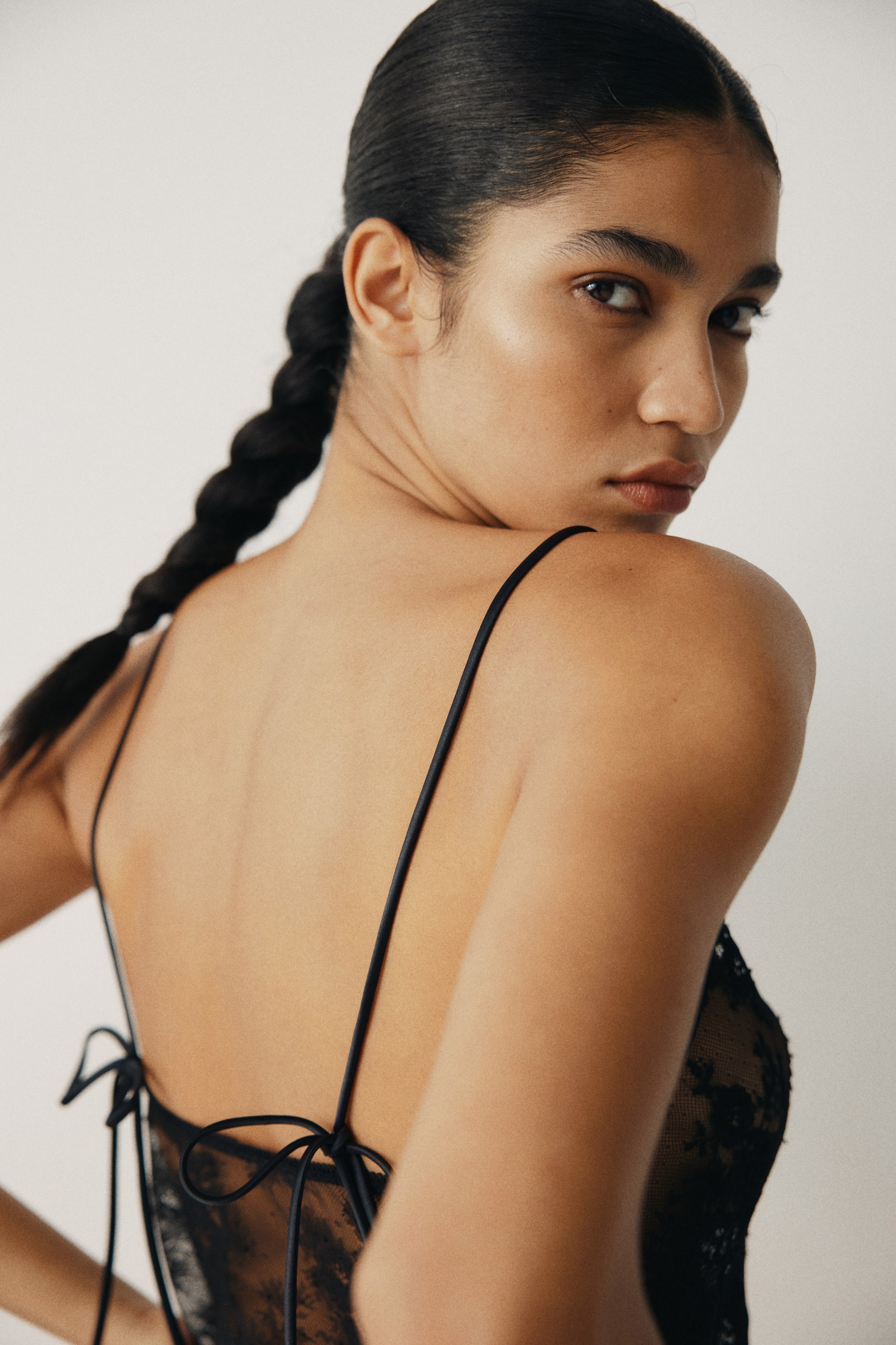 View larger image: Lace strappy top - Black - Ladies | H&M IN 3