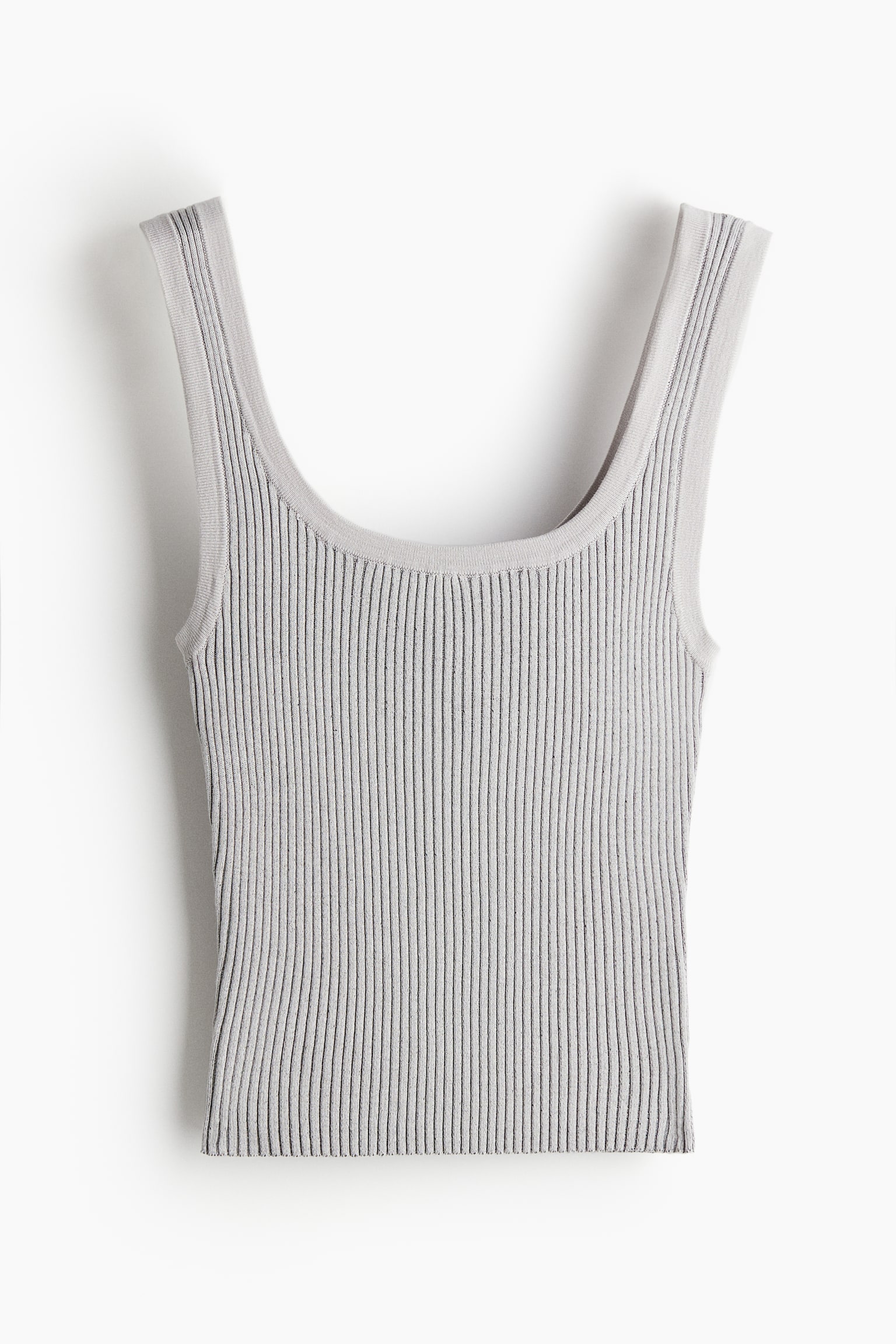 Rib Knit Tank - Light grey/Black/Stripe/Light blue/Black/Light greige/Stripe/Cream - 2