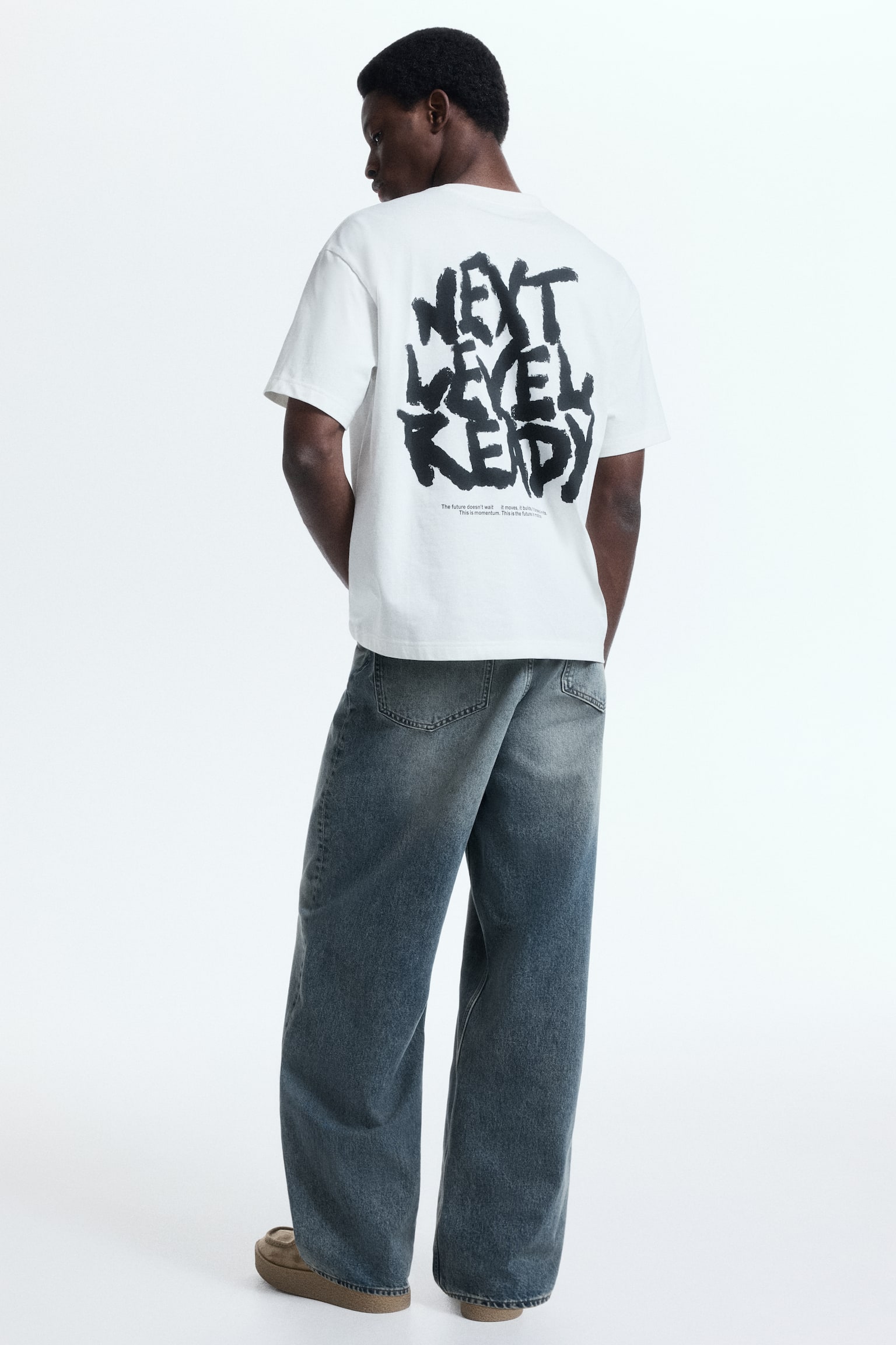 Loose Fit Printed T-shirt - White/Next level ready/Sage green/Angel Ridge/Light blue/Wickford Hills/Brown/Adapt/Plum purple/Orchards bookstore/Brown/Street hoops/Turquoise/Emotional currents/Black/Lost Time/Plum/Handle With Care/Navy blue/Not All Things Lost - 3