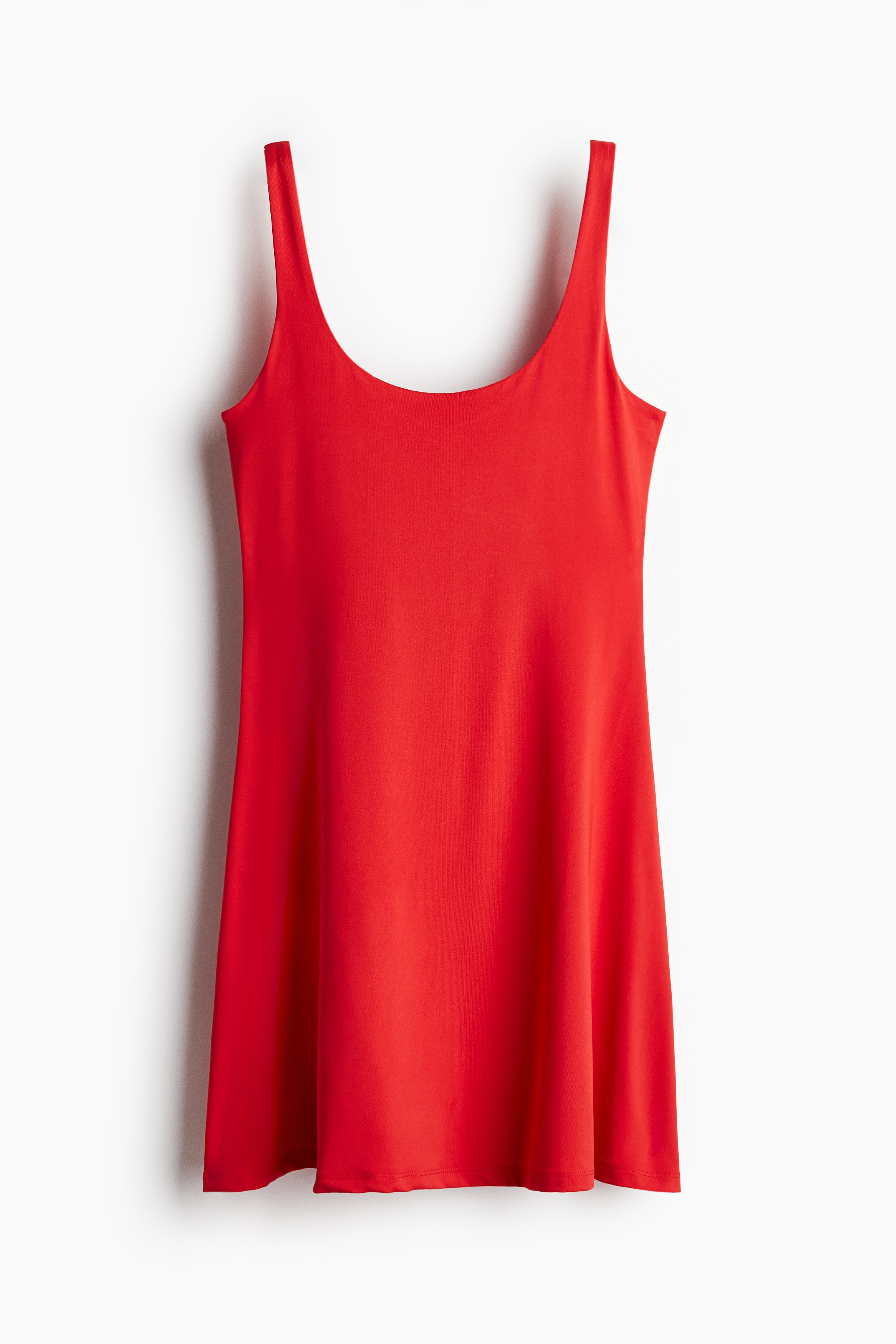 Sleeveless microfibre dress