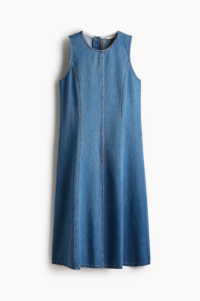 Sleeveless denim dress - Denim blue - 1