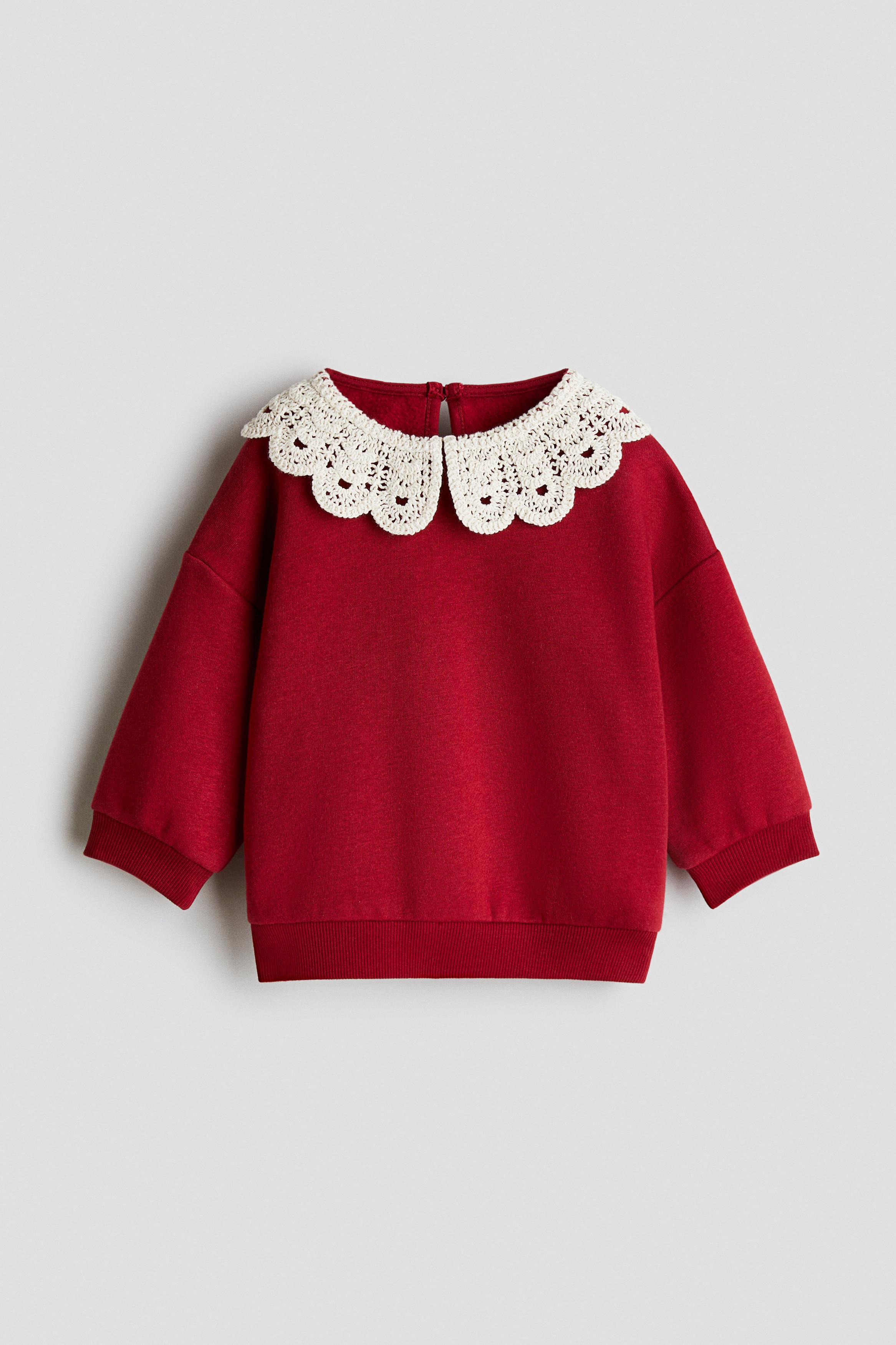 Φούτερ με γιακά - Κόκκινο/Καφέ/φλοράλ/Ανοιχτό ροζ