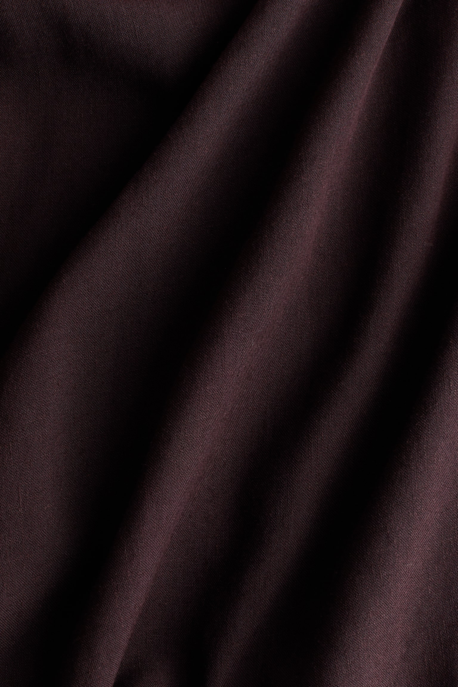 Женская блузка H&M Linen-Blend Wrap, цвет: Тёмный коричневый — фото 7