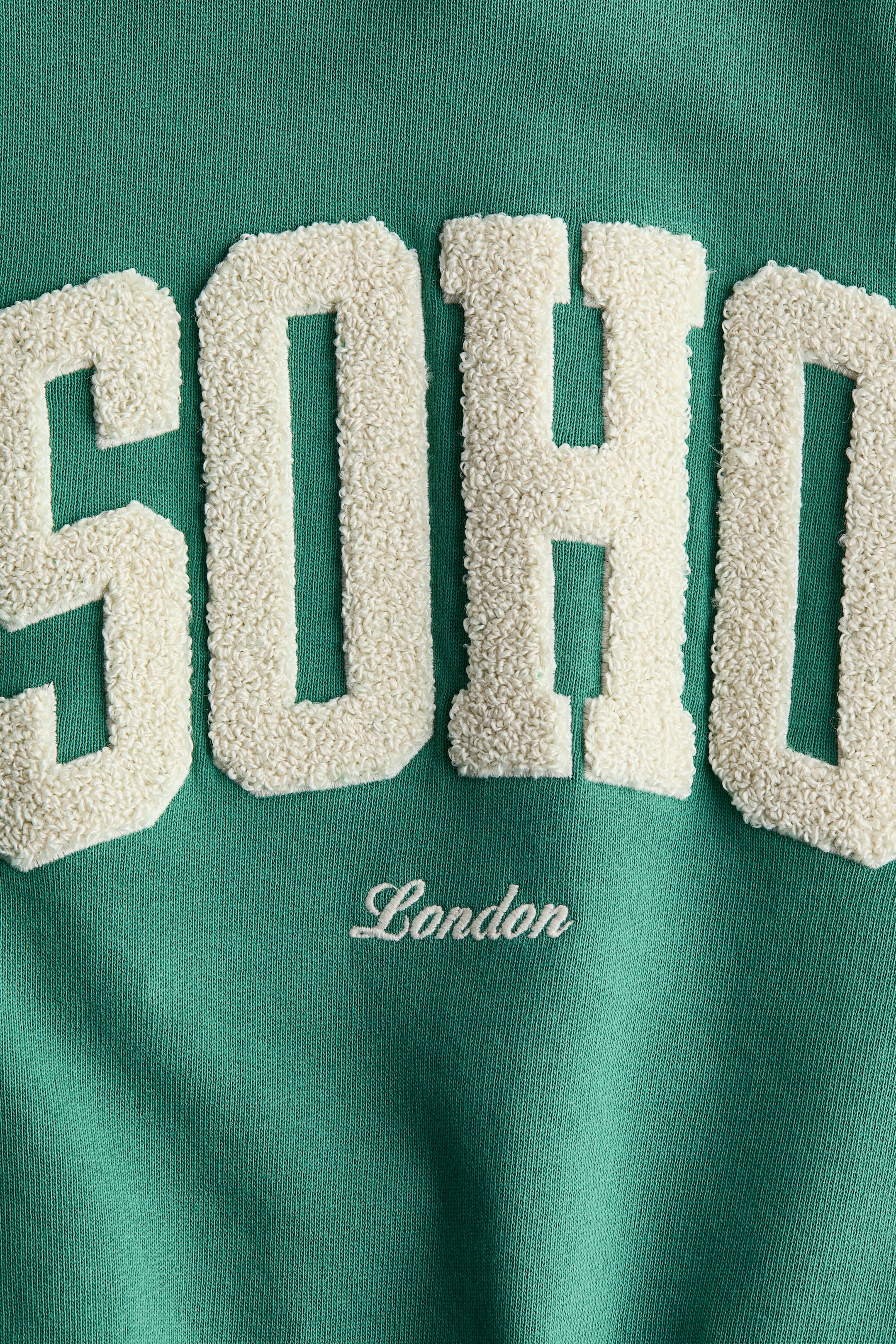 Printed crew-neck sweatshirt