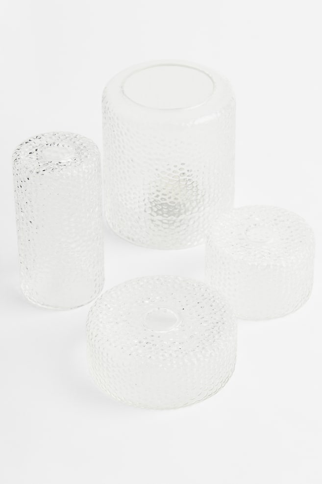 Tall glass mini vase - Clear glass - 4