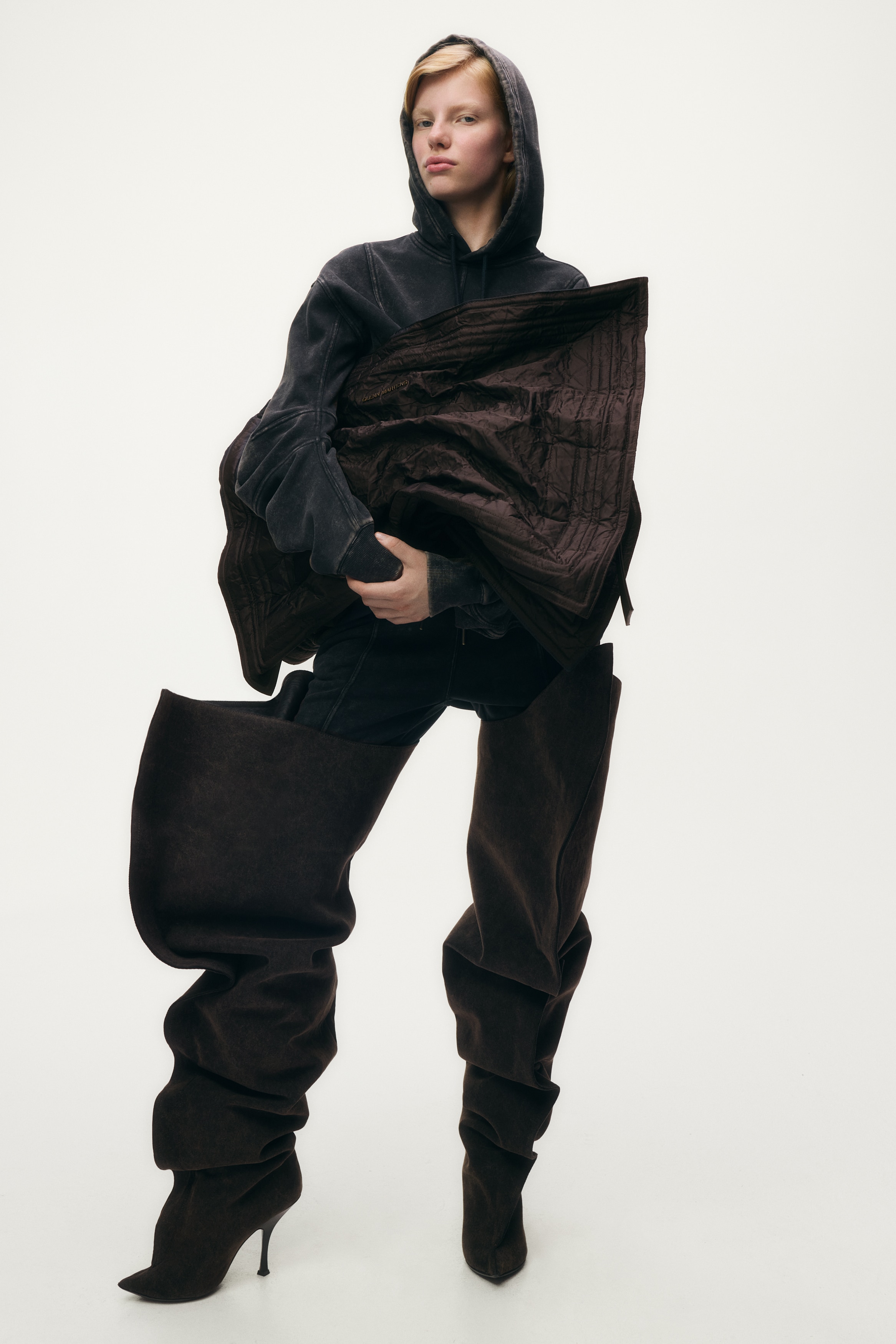 H & M - オーバーサイズトートバッグ - ブラウン