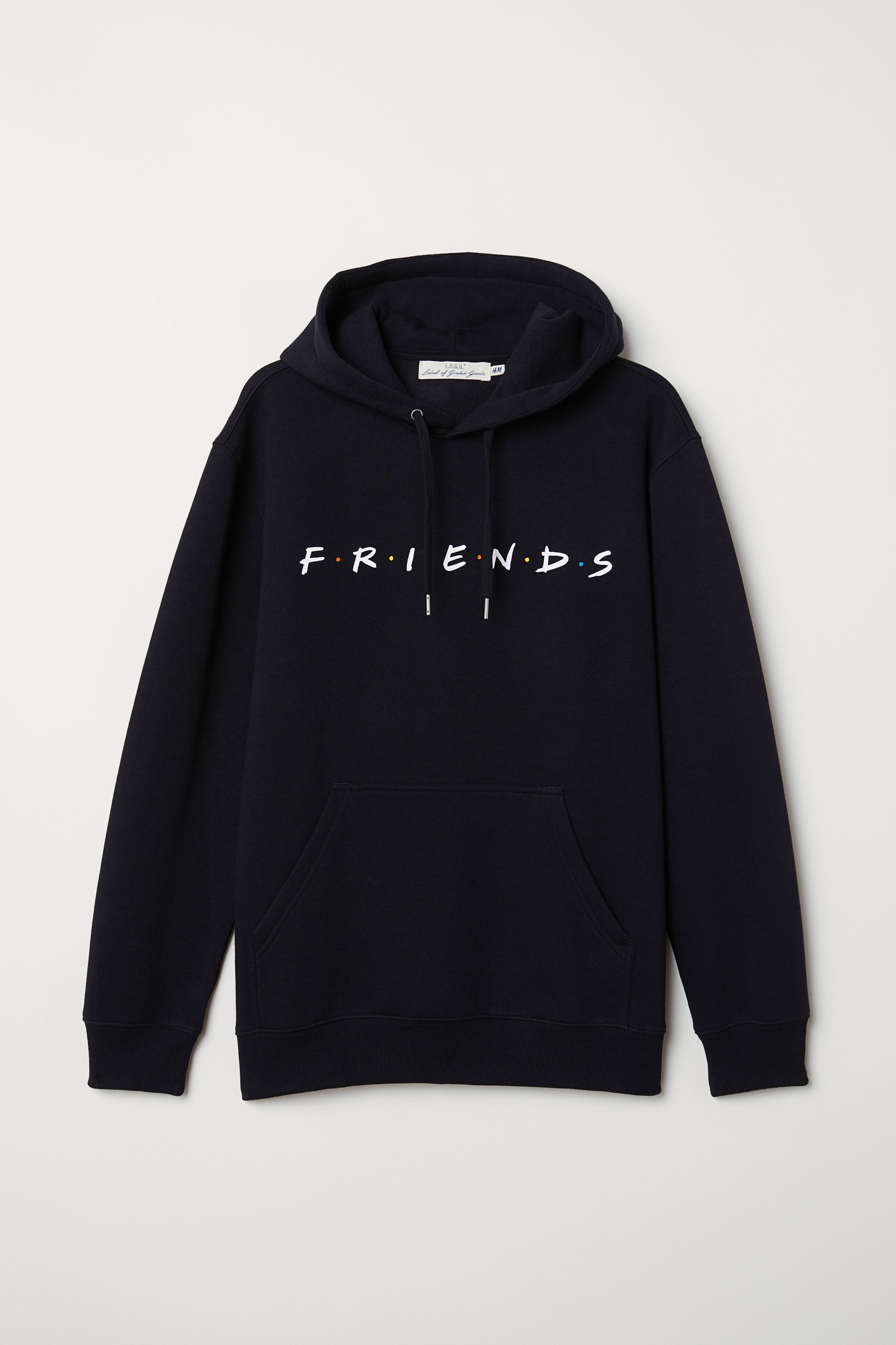 H&m friends hoodie grey best sale