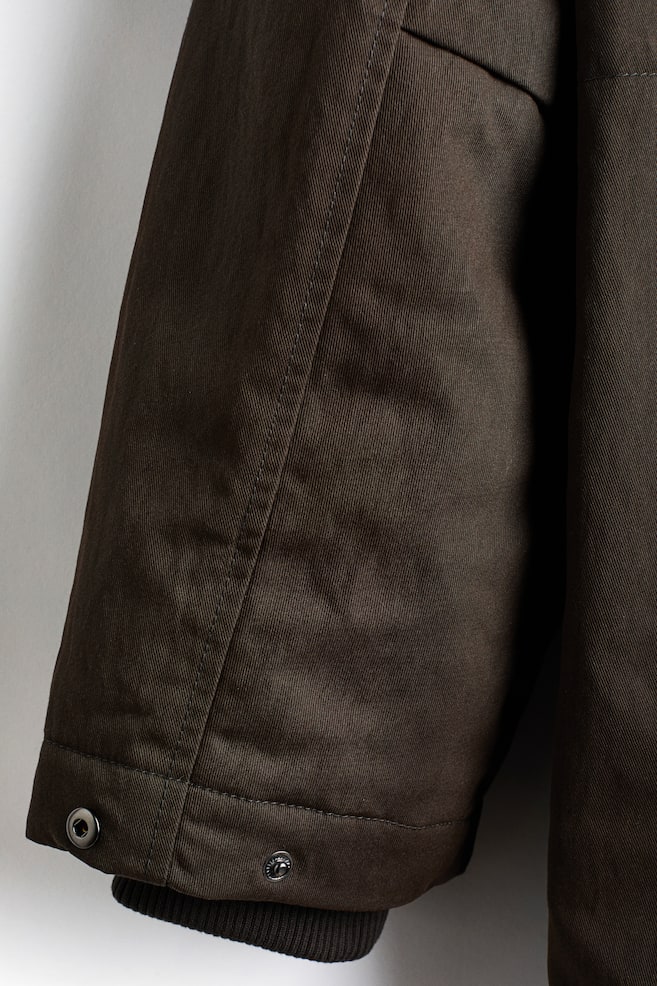 Padded Parka - Dark khaki green - 3