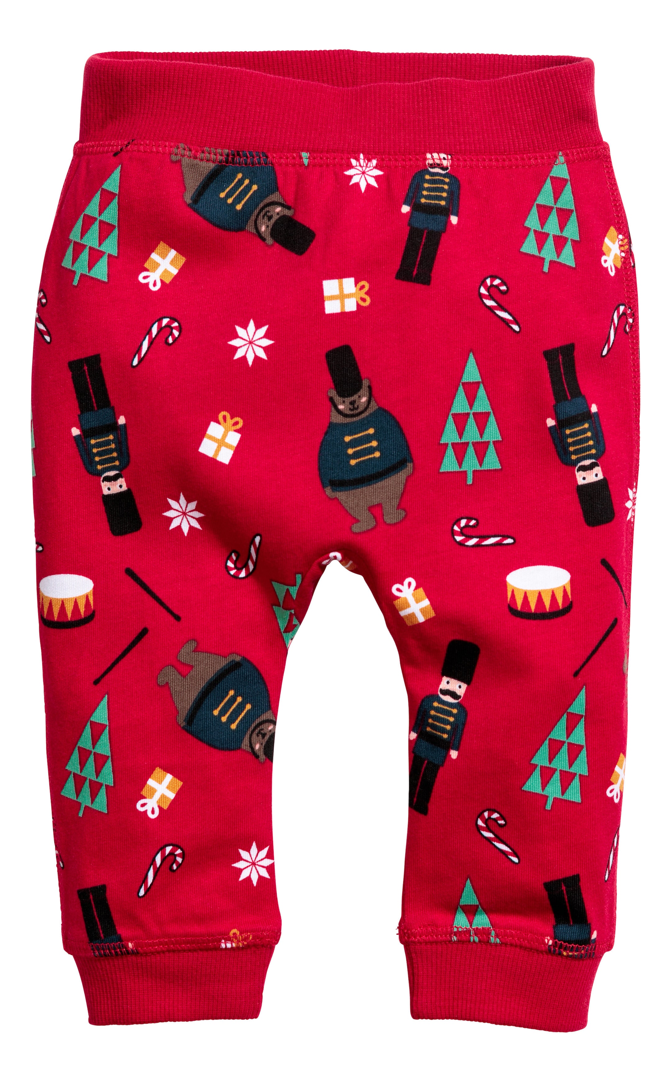 View larger image: Cotton jersey top and trousers - Red/Christmas - Kids | H&M GB 1
