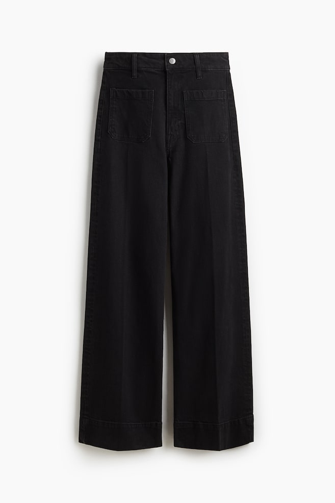 Wide High Jeans - Washed black/Grey/Navy denim blue/Denim blue/Dark denim blue/Denim blue/White/Dark denim blue - 1