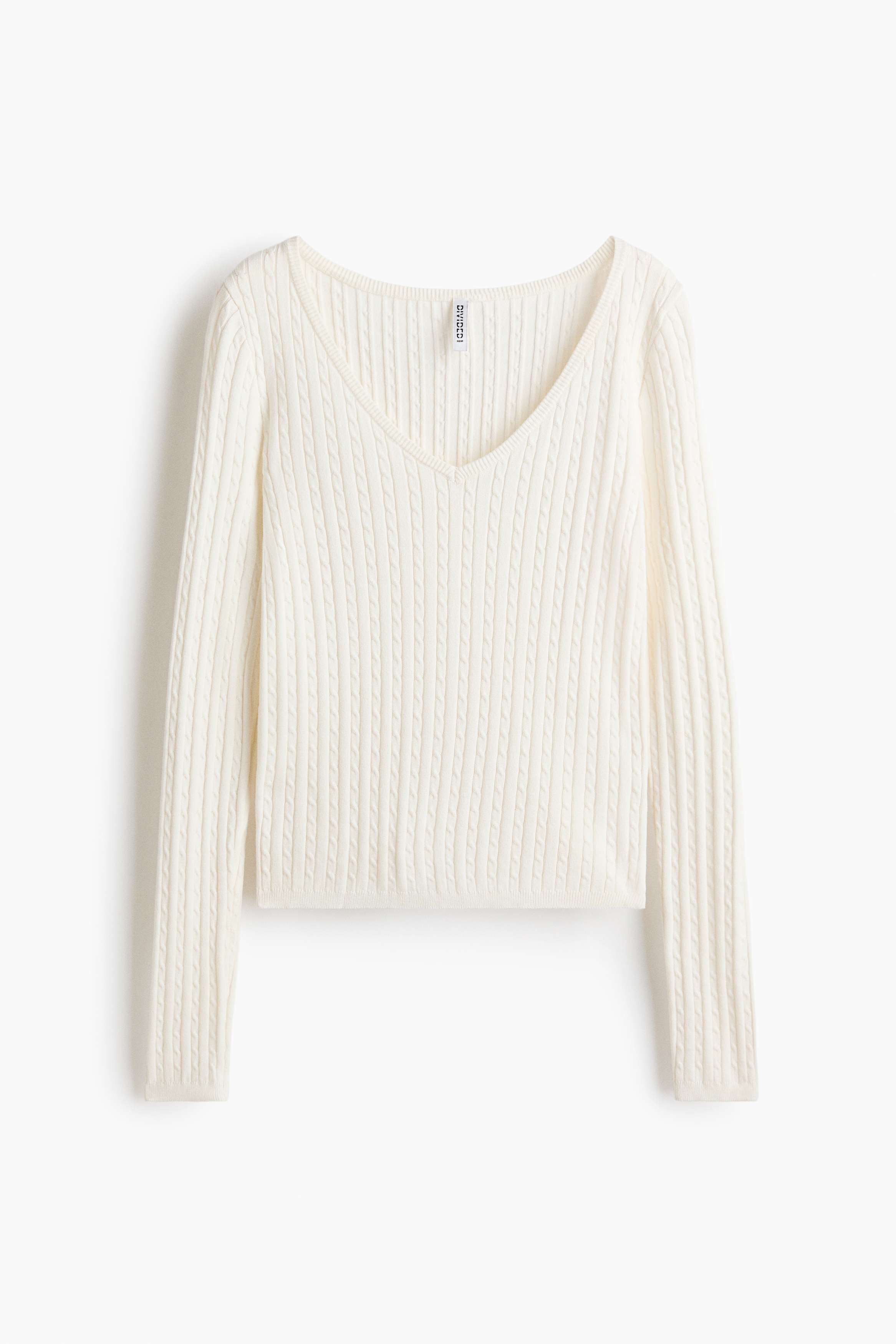 Cable-Knit Viscose-Blend Sweater - Cream/Dark red