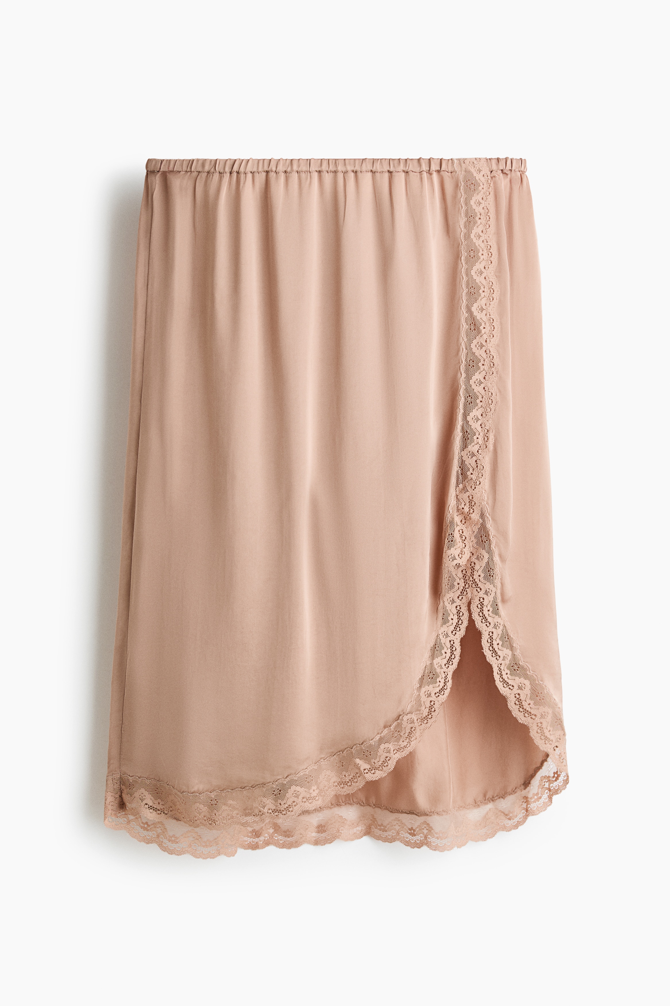 Jupe en satin de viscose - Beige