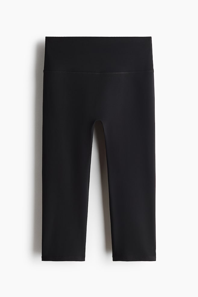 Capri sports leggings with SoftMove™ - Black - 1