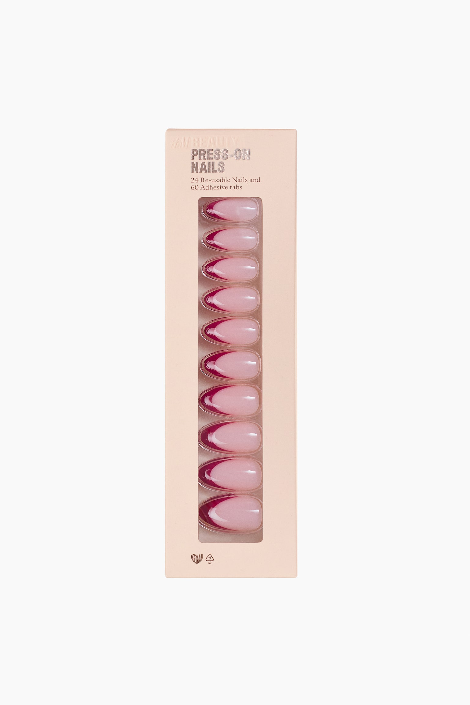 Kunstnägel - Almond Long Ruby Tips/Almong Long Quite Wild/Almond Long Golden Tips/Almond Medium French Tips/Oval Long Bordeaux Blush