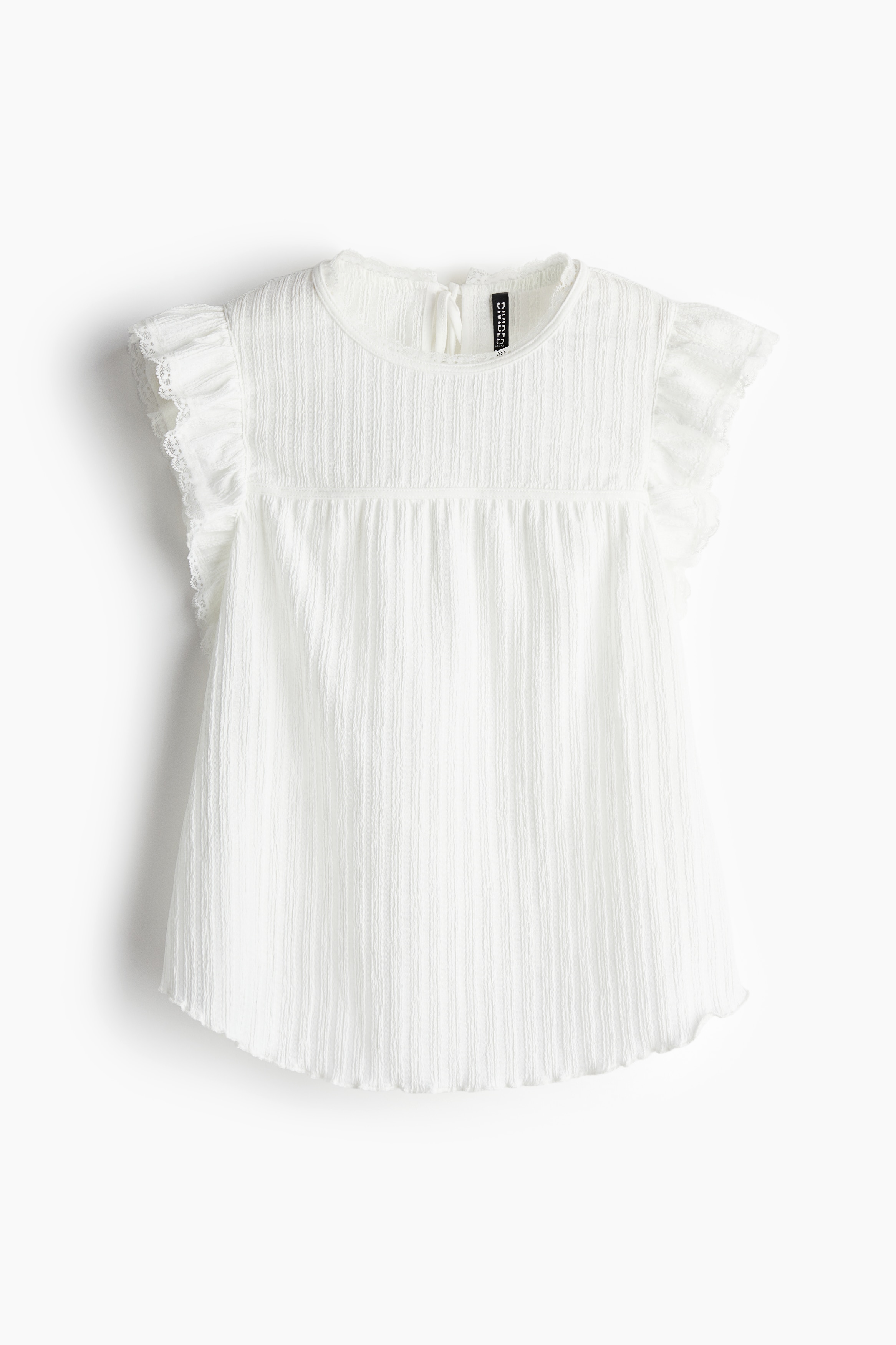 Haut Basique H&M - Taille S - Couleur Violet Et Blanc - Modèle E218 - Occasion Très Bon état