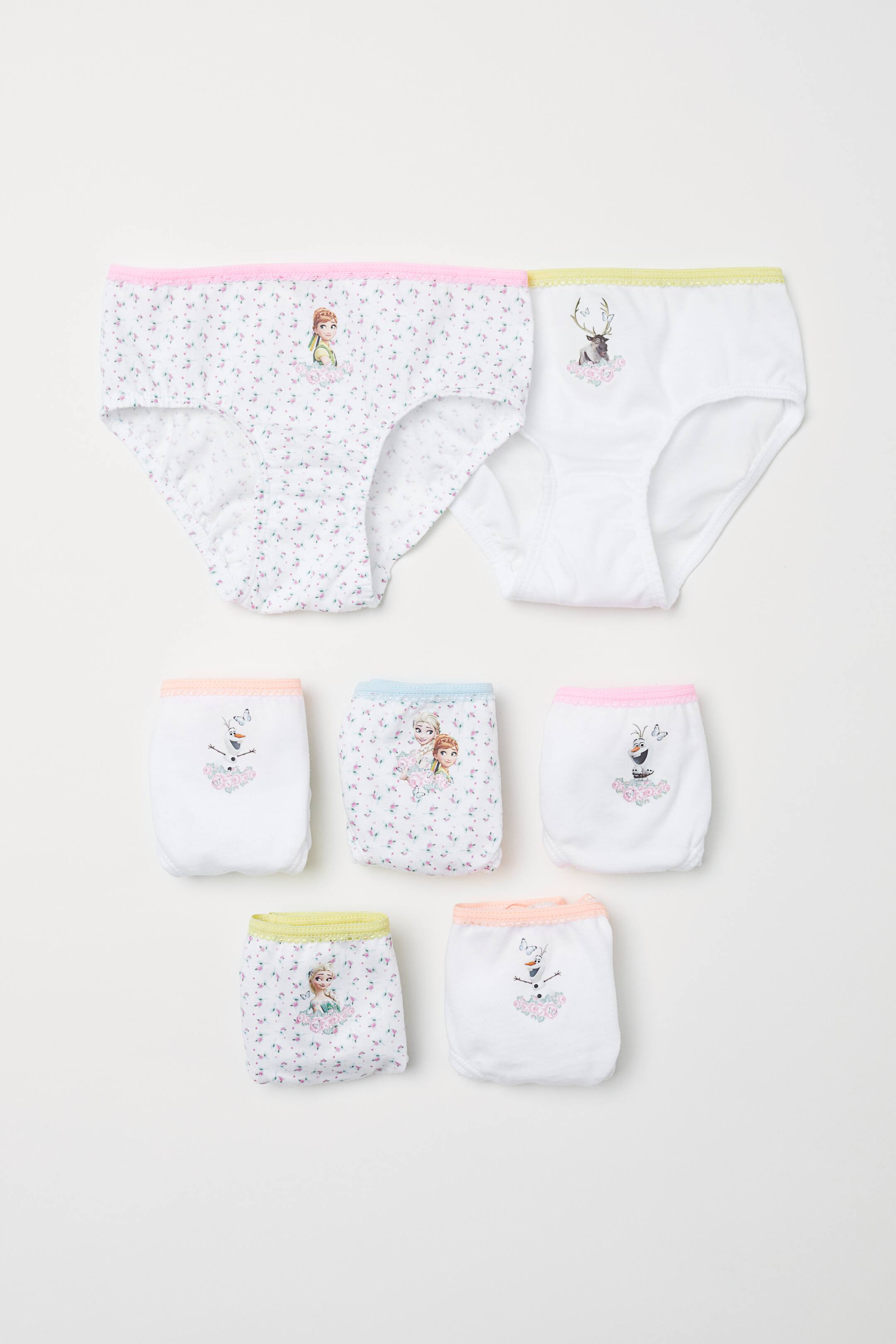 View larger image: 7-pack cotton briefs - White/Frozen - Kids | H&M 1