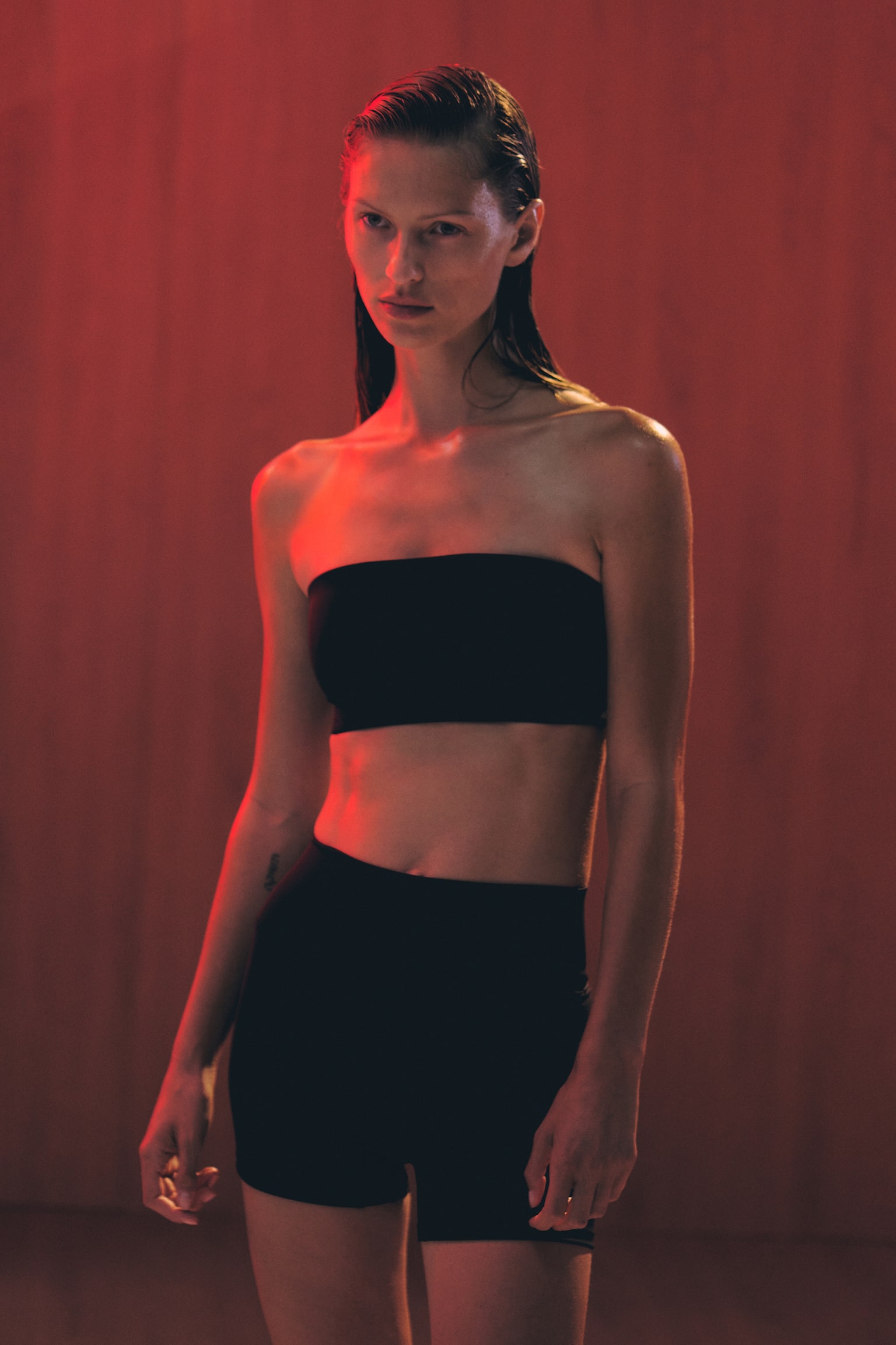 SculptMove™ Sports cycling shorts - Black/Beige - 7