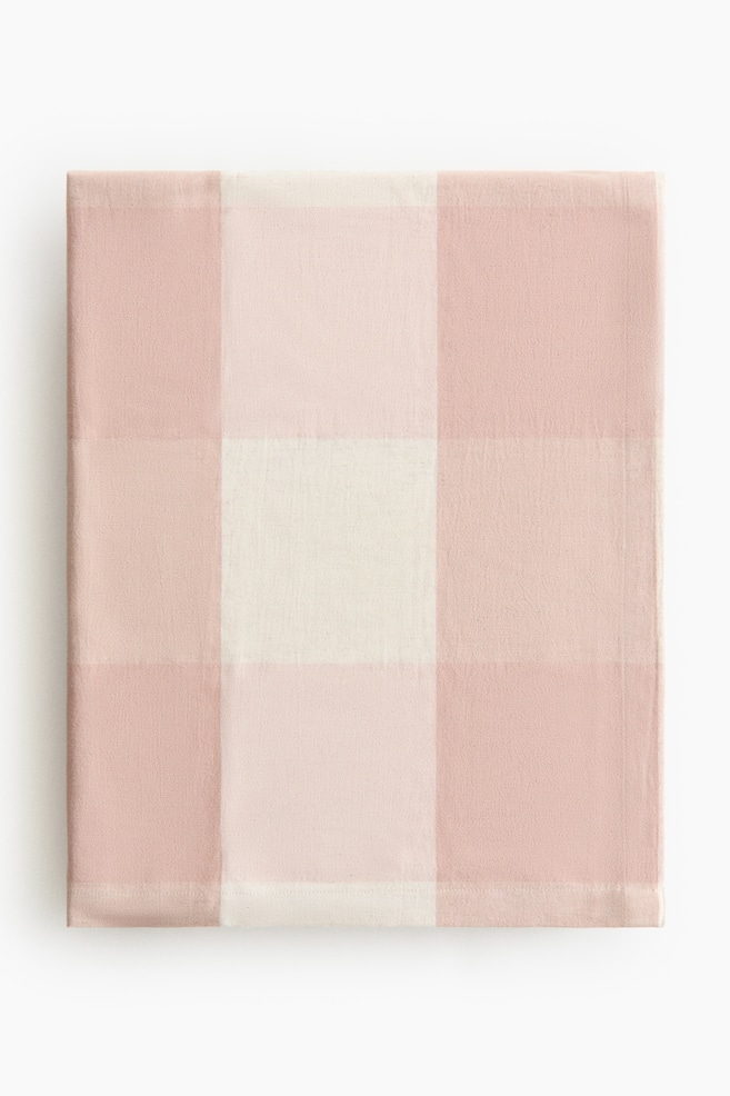 Linen-blend tablecloth - Light pink/Gingham check/Khaki green/Gingham check/Orange/Gingham check/Dark brown/Gingham check/Yellow/Gingham check/Beige/Striped/Beige/Gingham check - 1