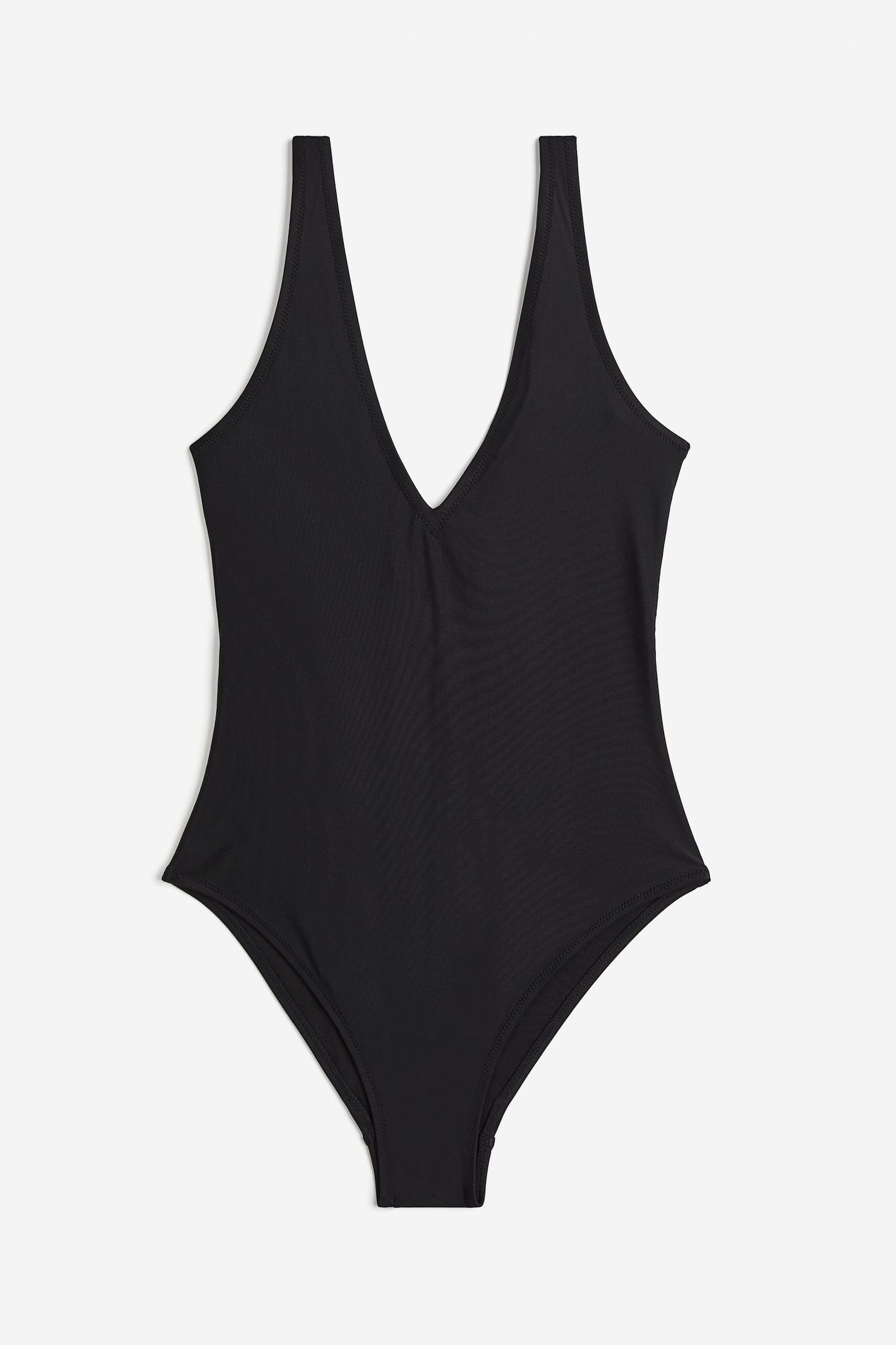 V-neck swimsuit - Black - 2