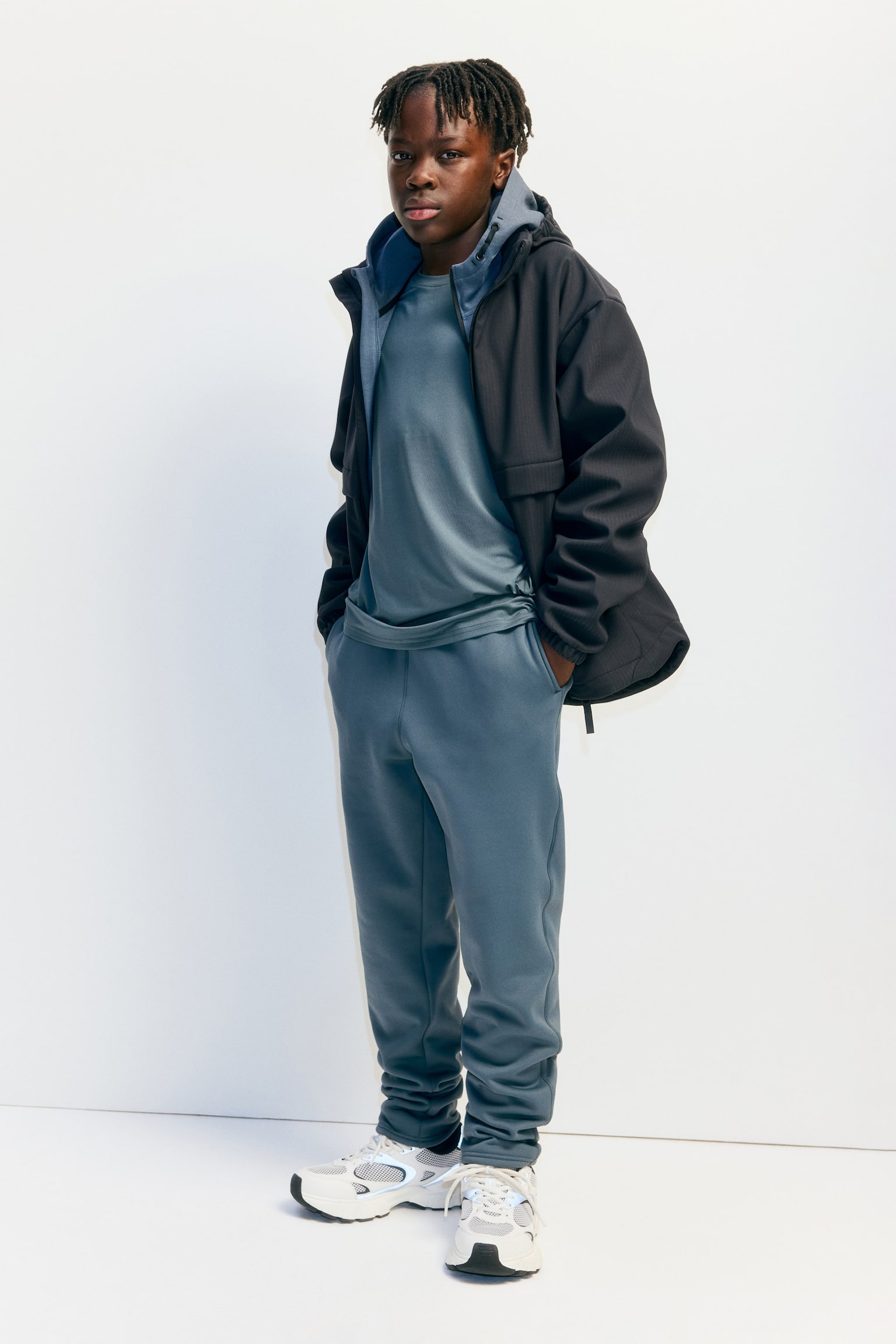 Warming sports joggers with ThermoMove™ - Teal/Black - 3