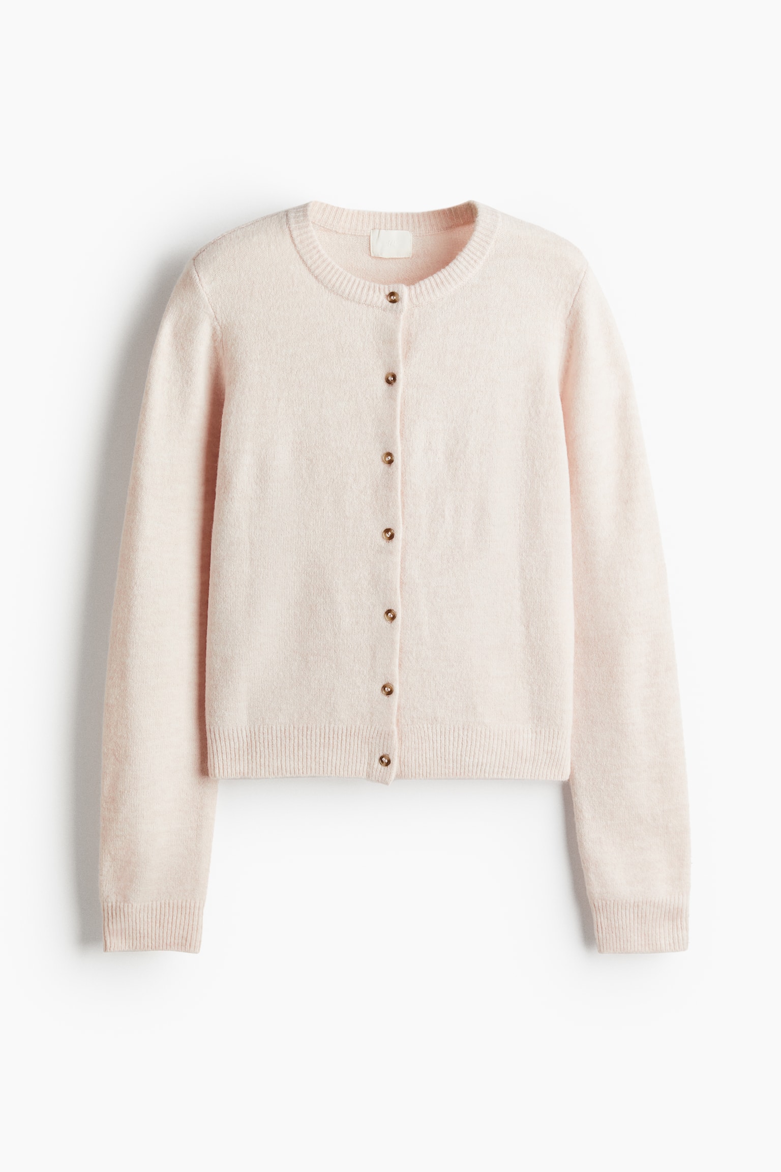 Knitted cardigan - Pale pink/Dark grey marl/Dark beige marl/Black/Navy blue/Cream/Striped/Burgundy - 2