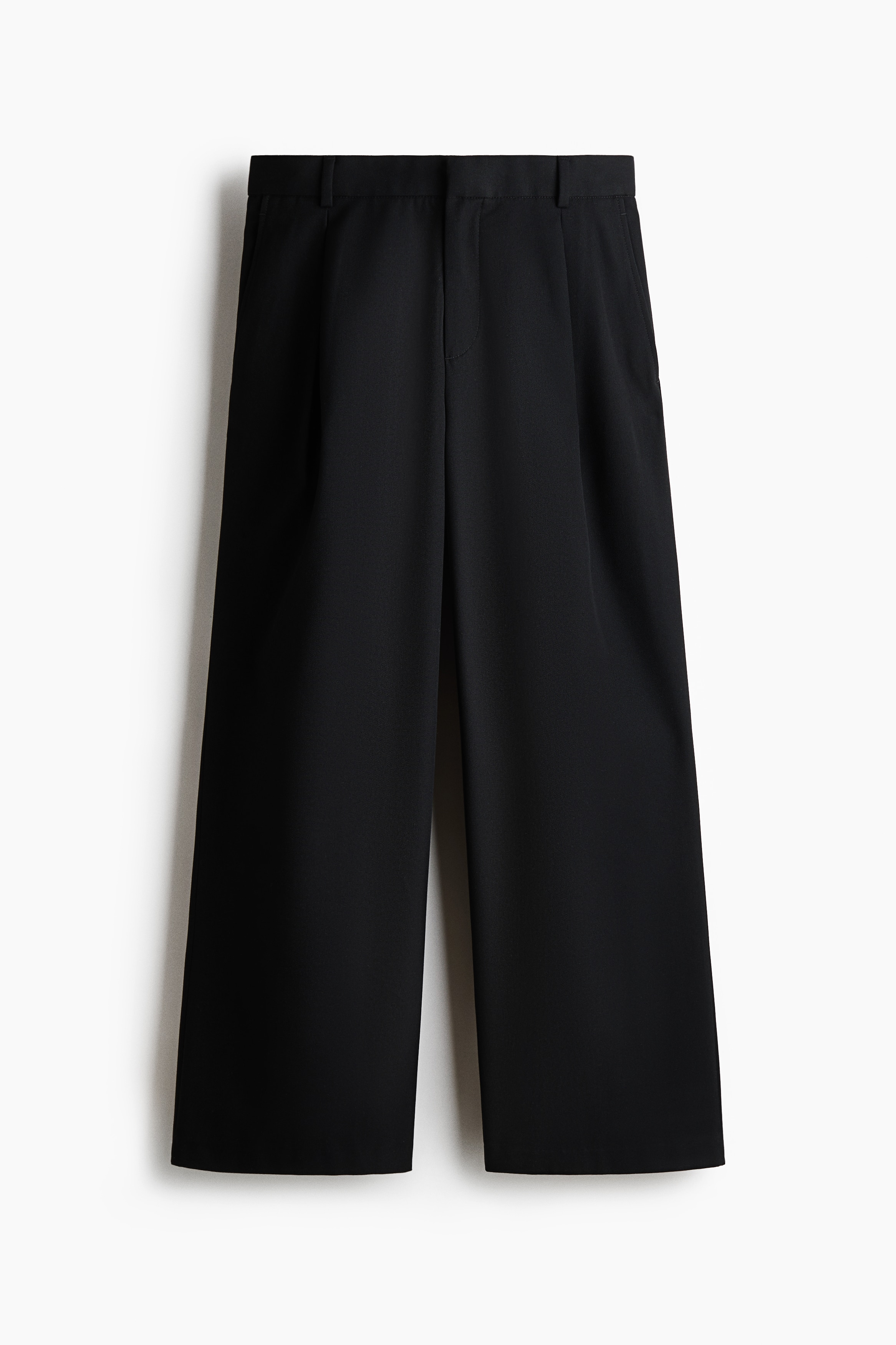 Calças de estilo clássico largas Loose Fit - Preto
