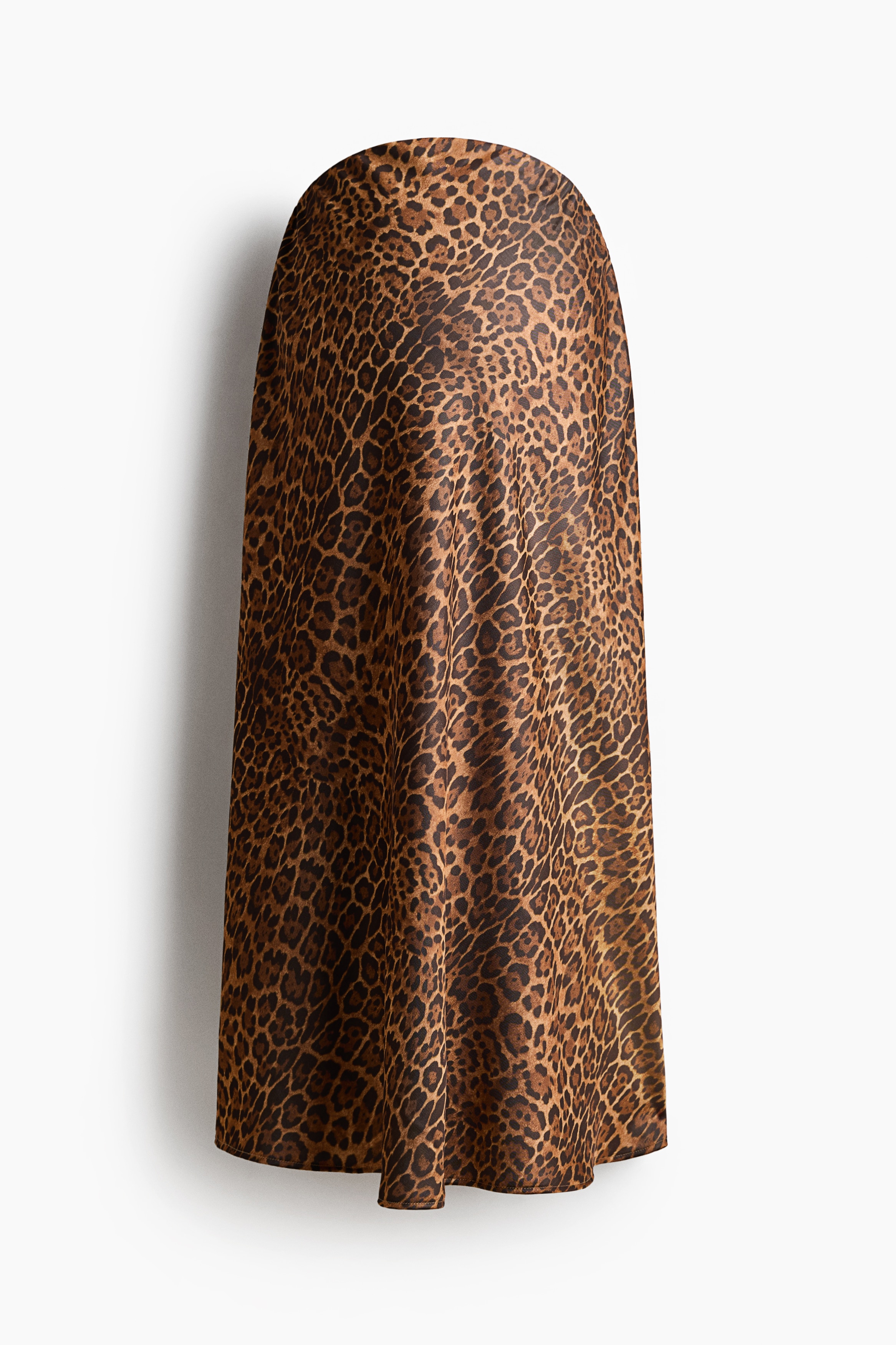 MAMA Satin slip skirt - Dark brown/Leopard print/Beige/Leopard print/Black/Polka dot/Black/Light beige/Denim blue/Beige/Zebra print/Dark khaki green