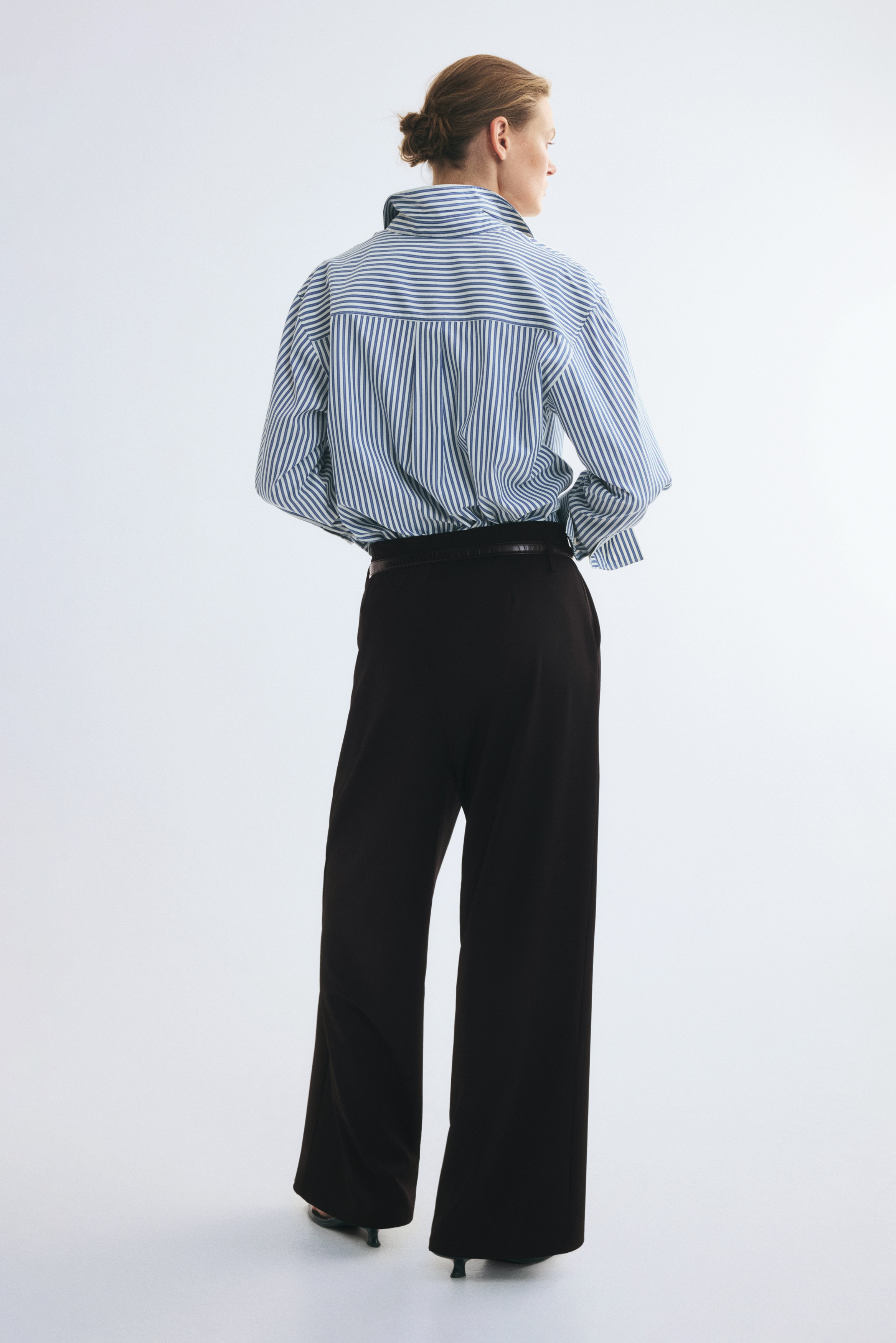 Wide-Leg Pants with Belt - thumbnail 10