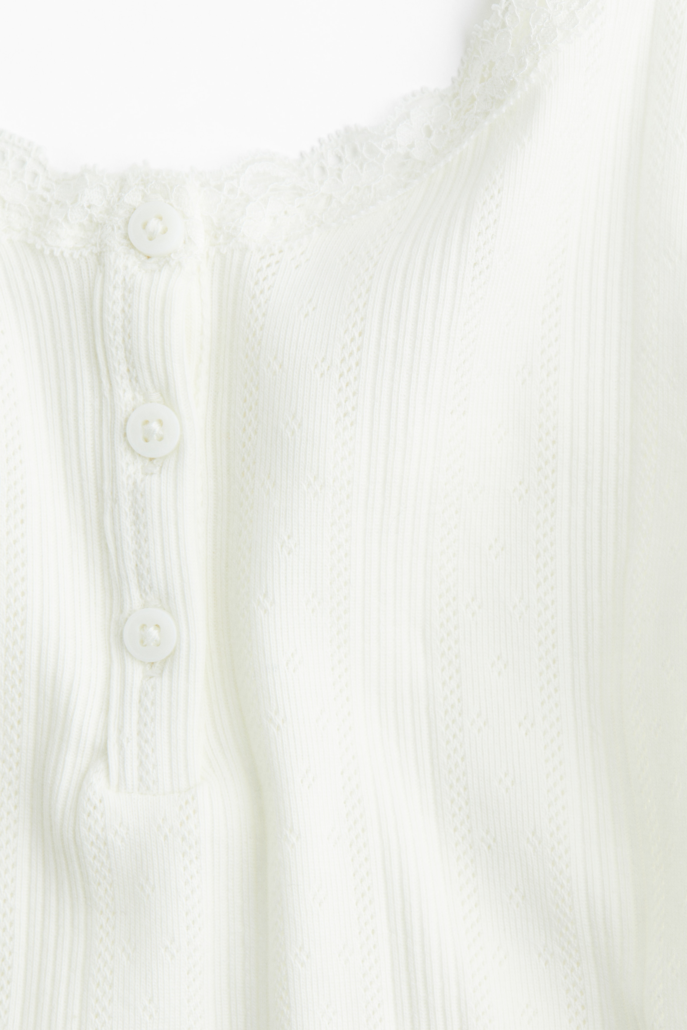 Cotton pointelle body
